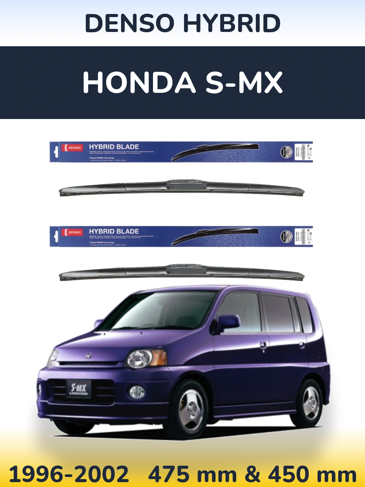 Ștergătoare Denso Hybrid pentru Honda S-MX