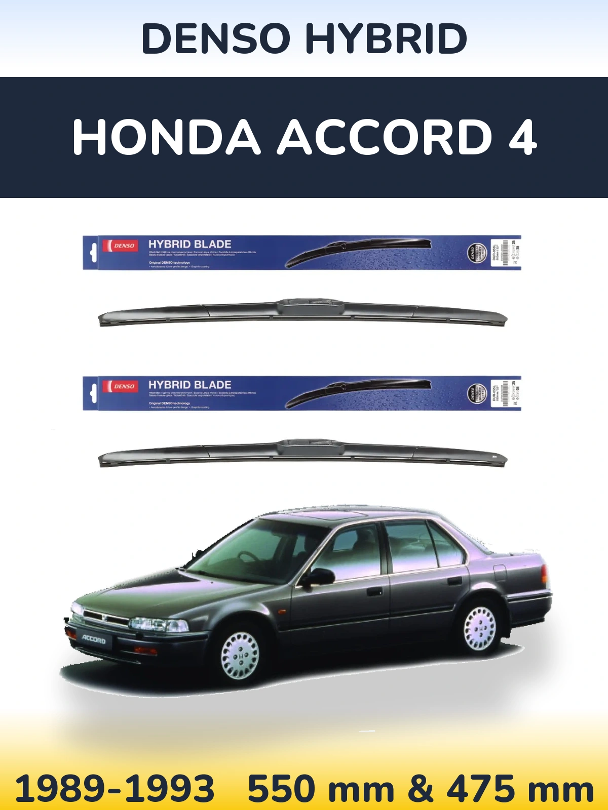 Ștergătoare Denso Hybrid pentru Honda Accord 4