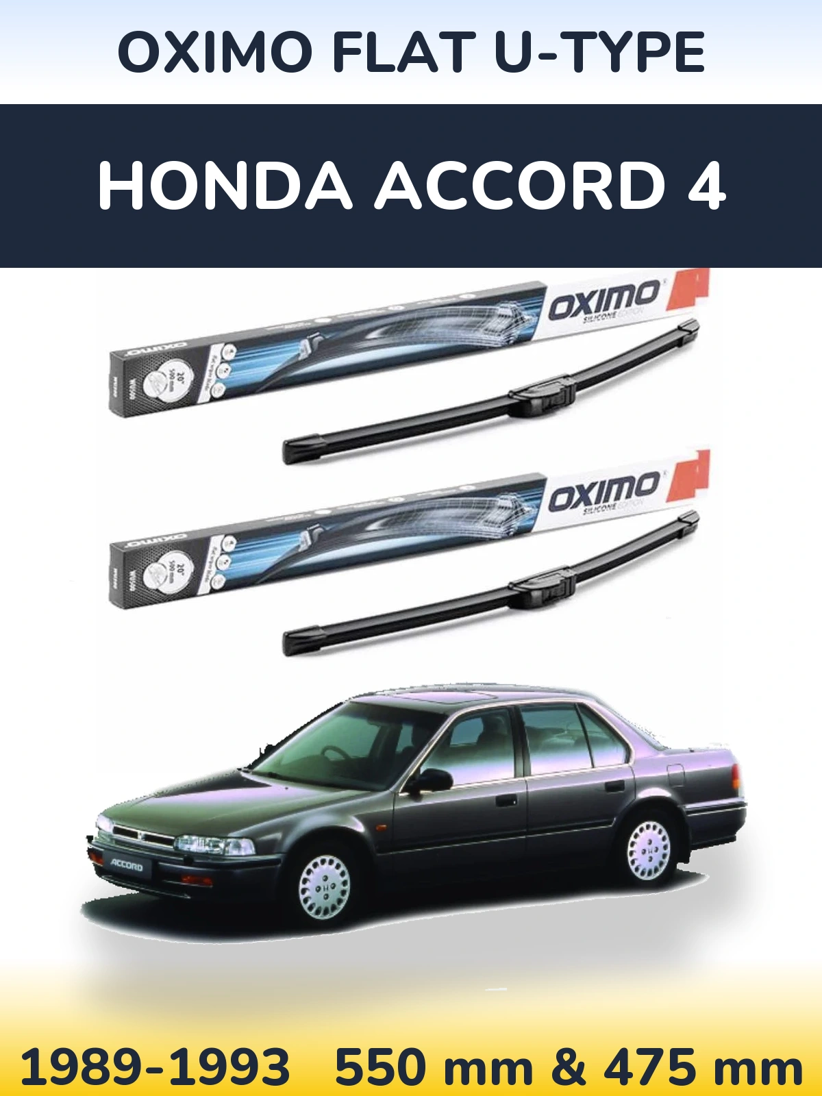 Ștergătoare Oximo Flat U-type pentru Honda Accord 4