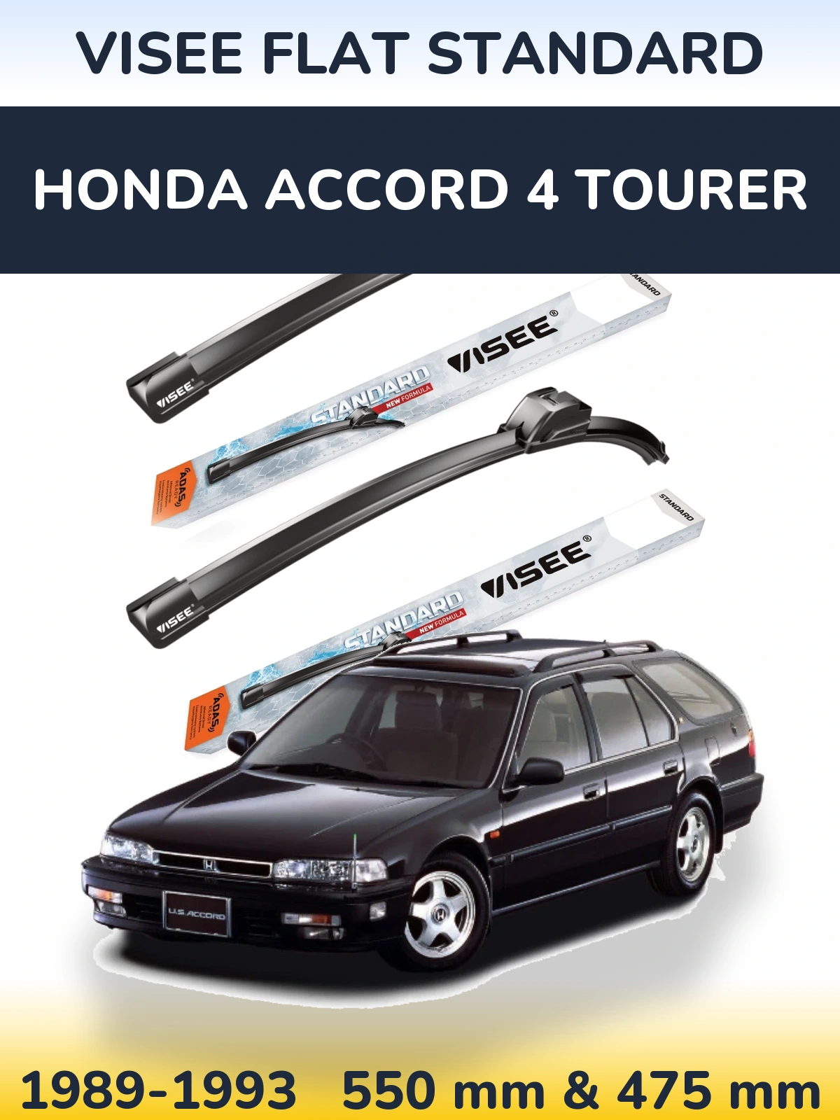 Ștergătoare VISEE FLAT STANDARD pentru Honda Accord 4 Tourer