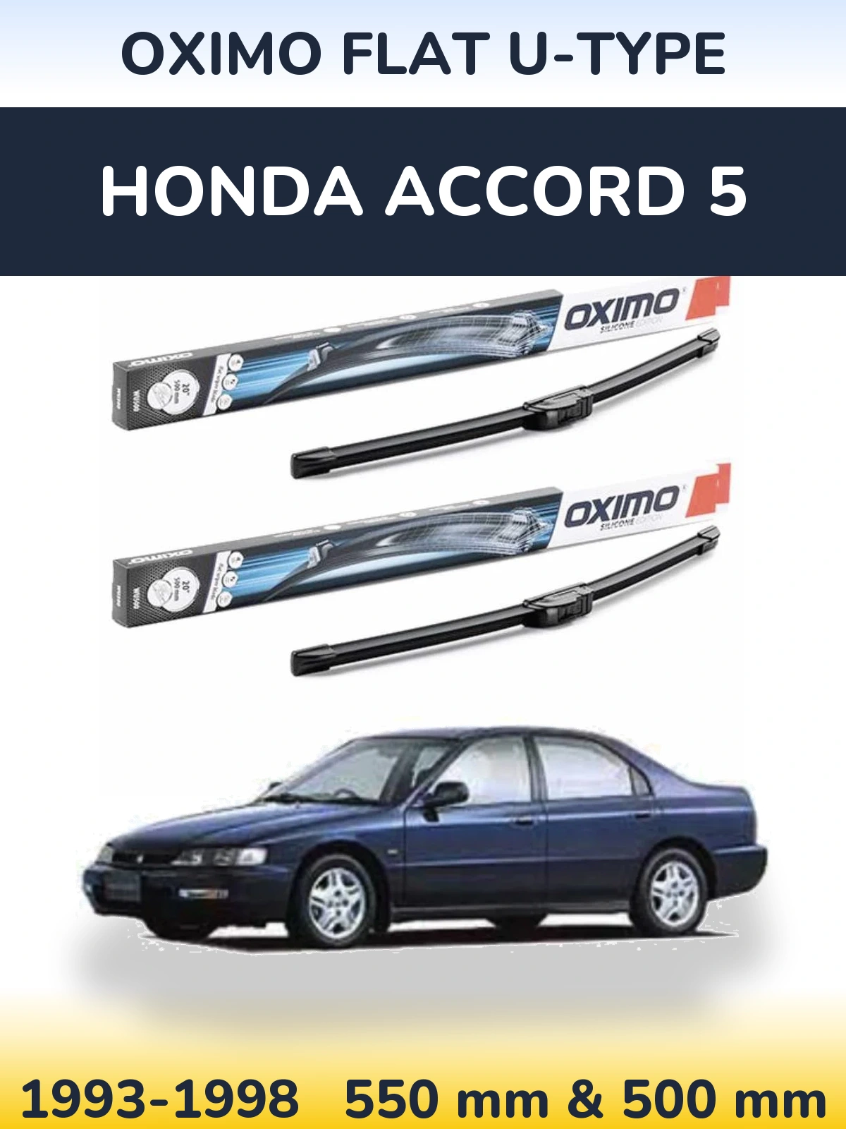 Ștergătoare Oximo Flat U-type pentru Honda Accord 5