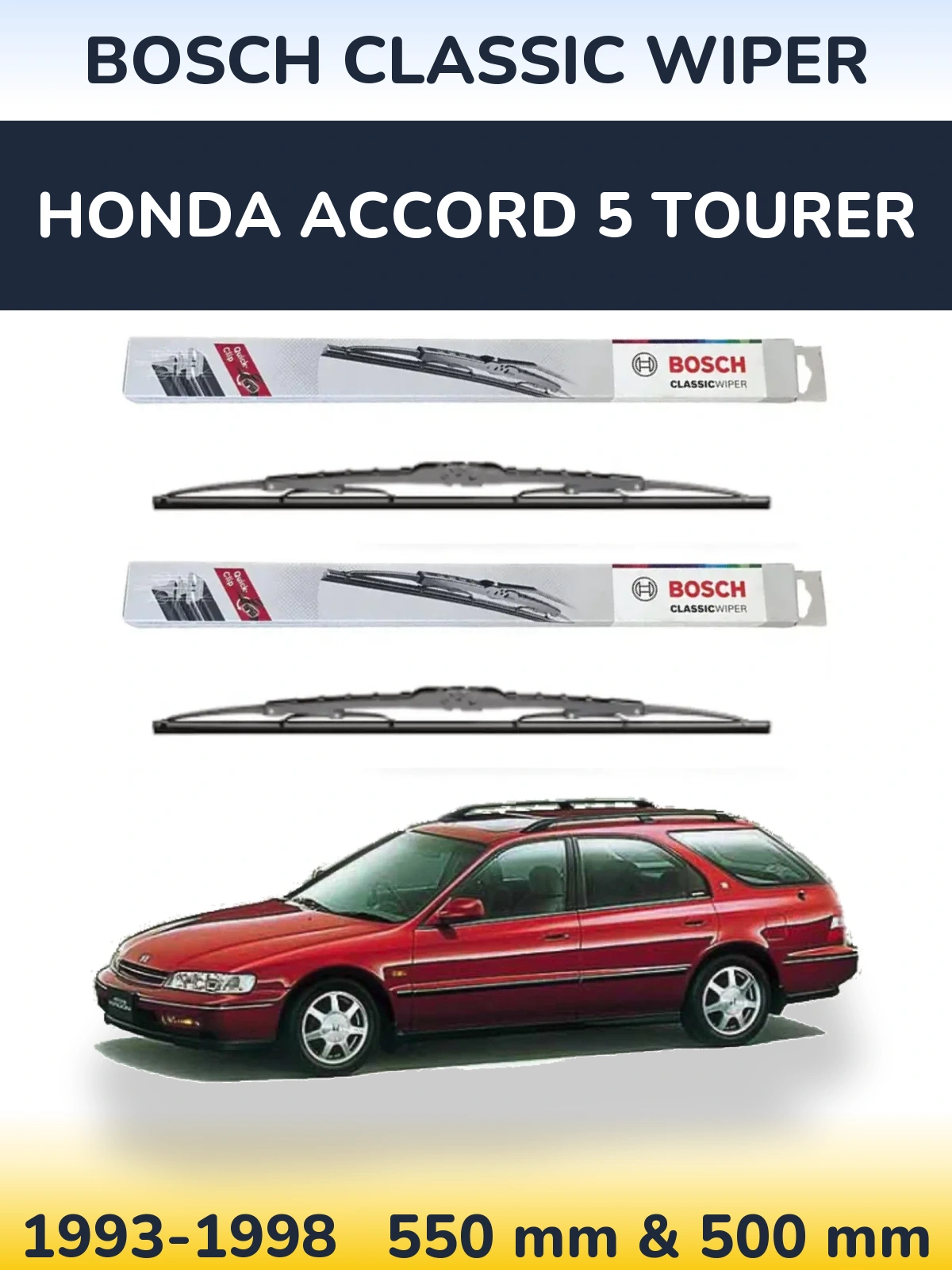 Ștergătoare BOSCH Classic Wiper pentru Honda Accord 5 Tourer