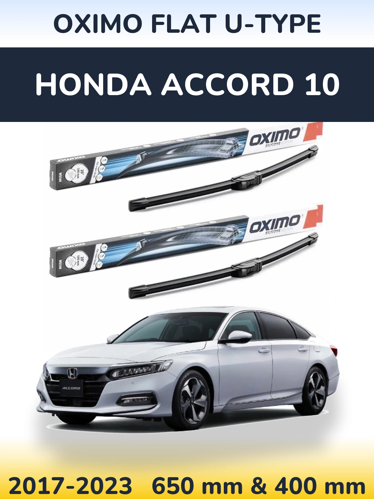 Ștergătoare Oximo Flat U-type pentru Honda Accord 10