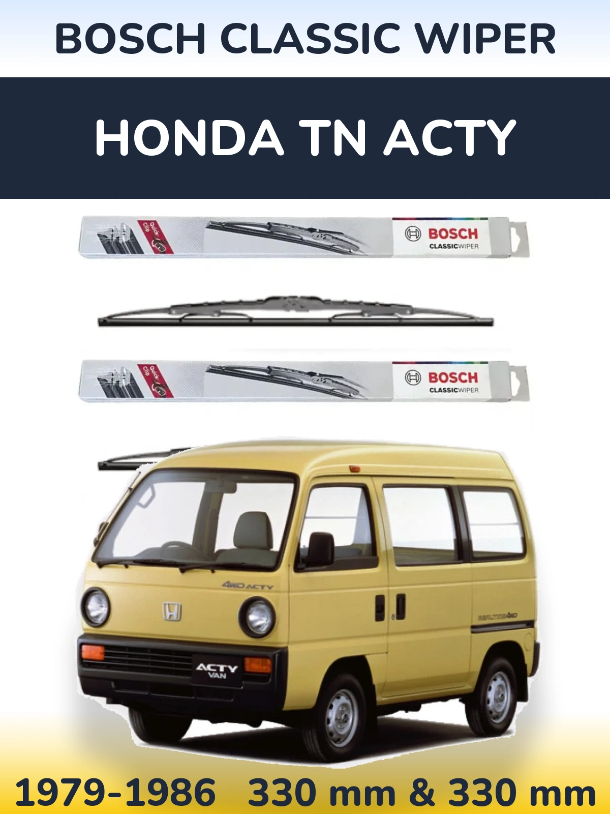 Ștergătoare BOSCH Classic Wiper pentru Honda TN Acty