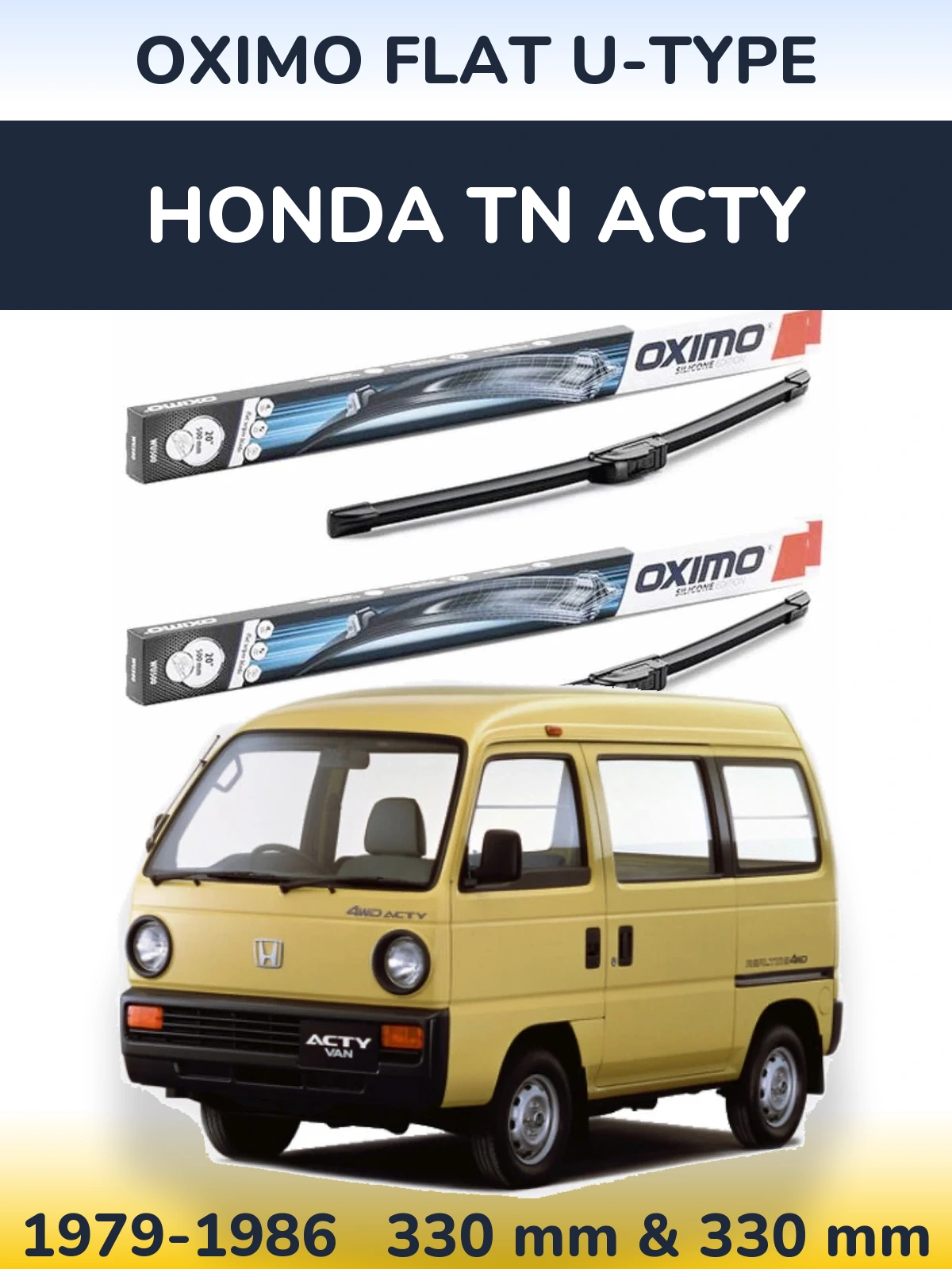 Ștergătoare Oximo Flat U-type pentru Honda TN Acty