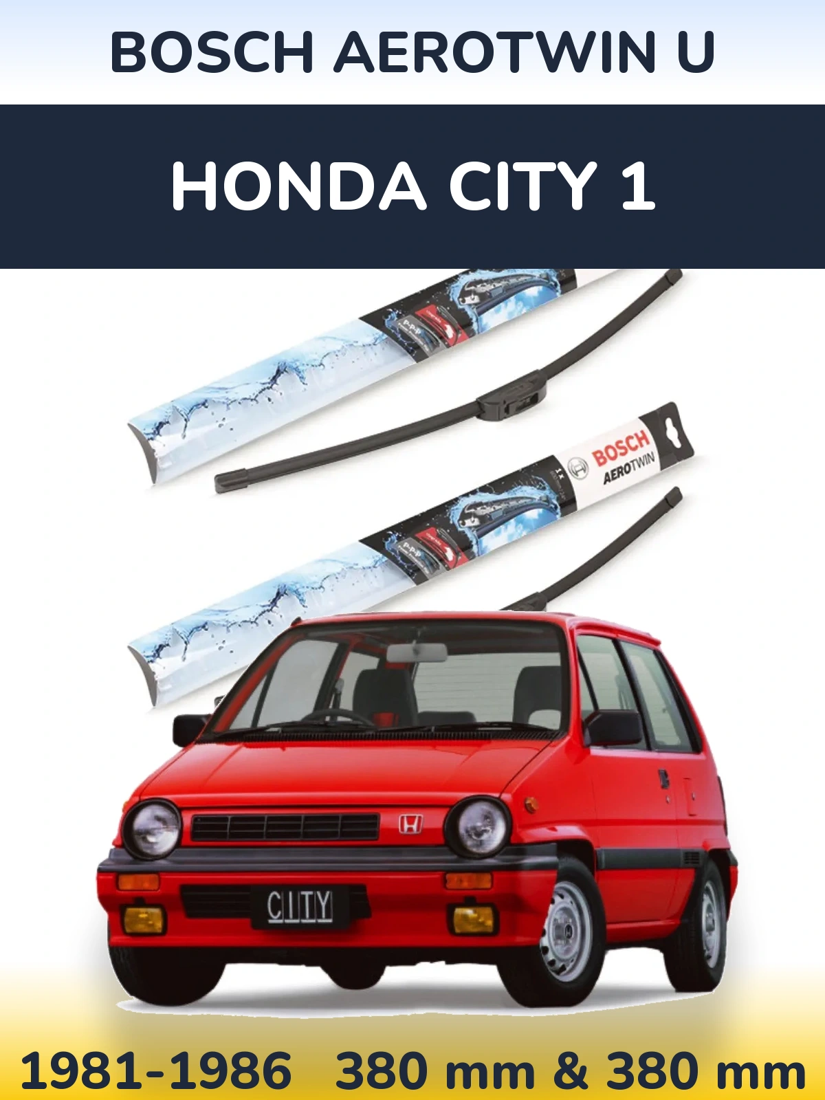 Ștergătoare BOSCH AeroTwin U pentru Honda City 1
