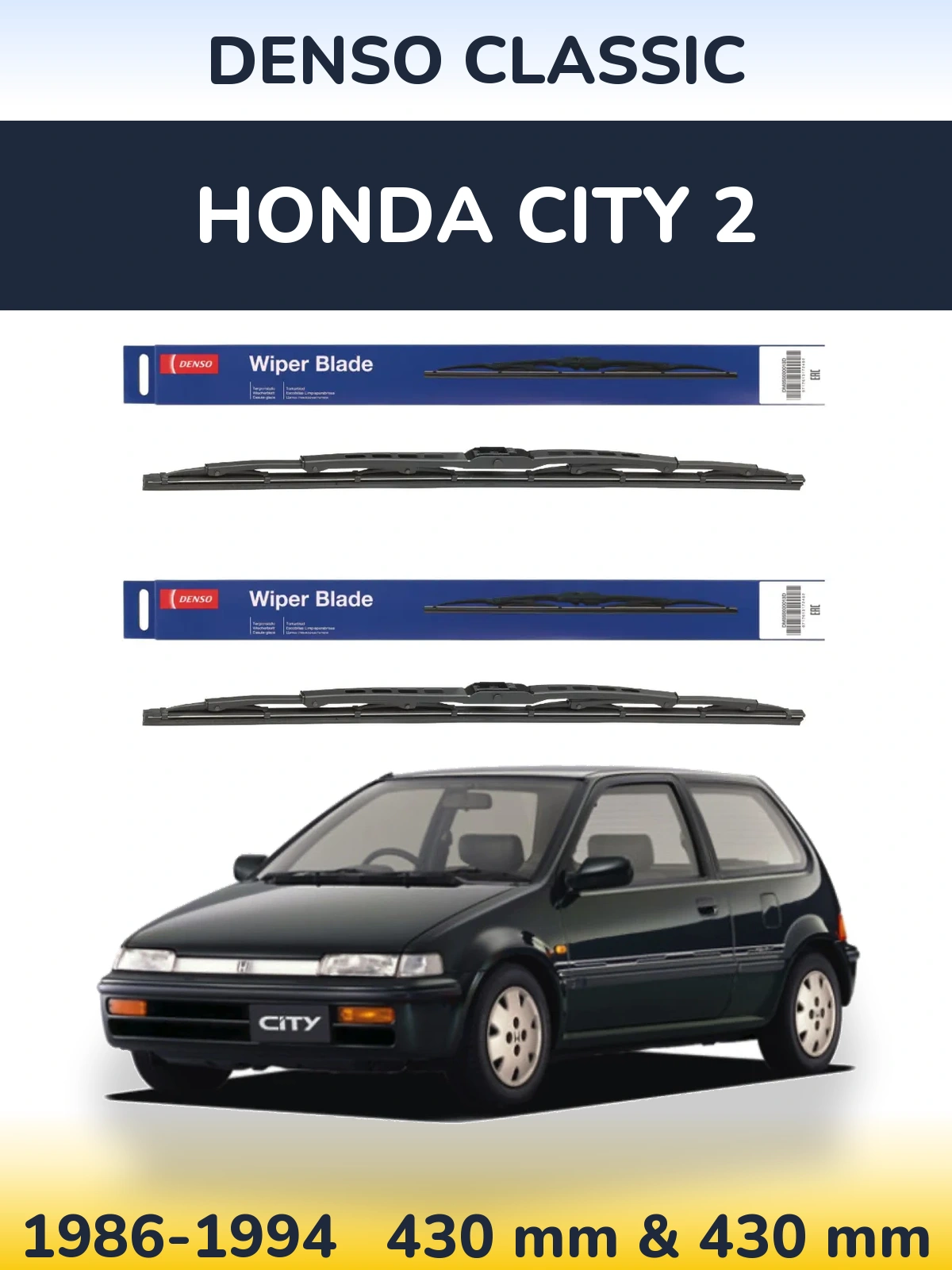 Ștergătoare Denso Classic pentru Honda City 2