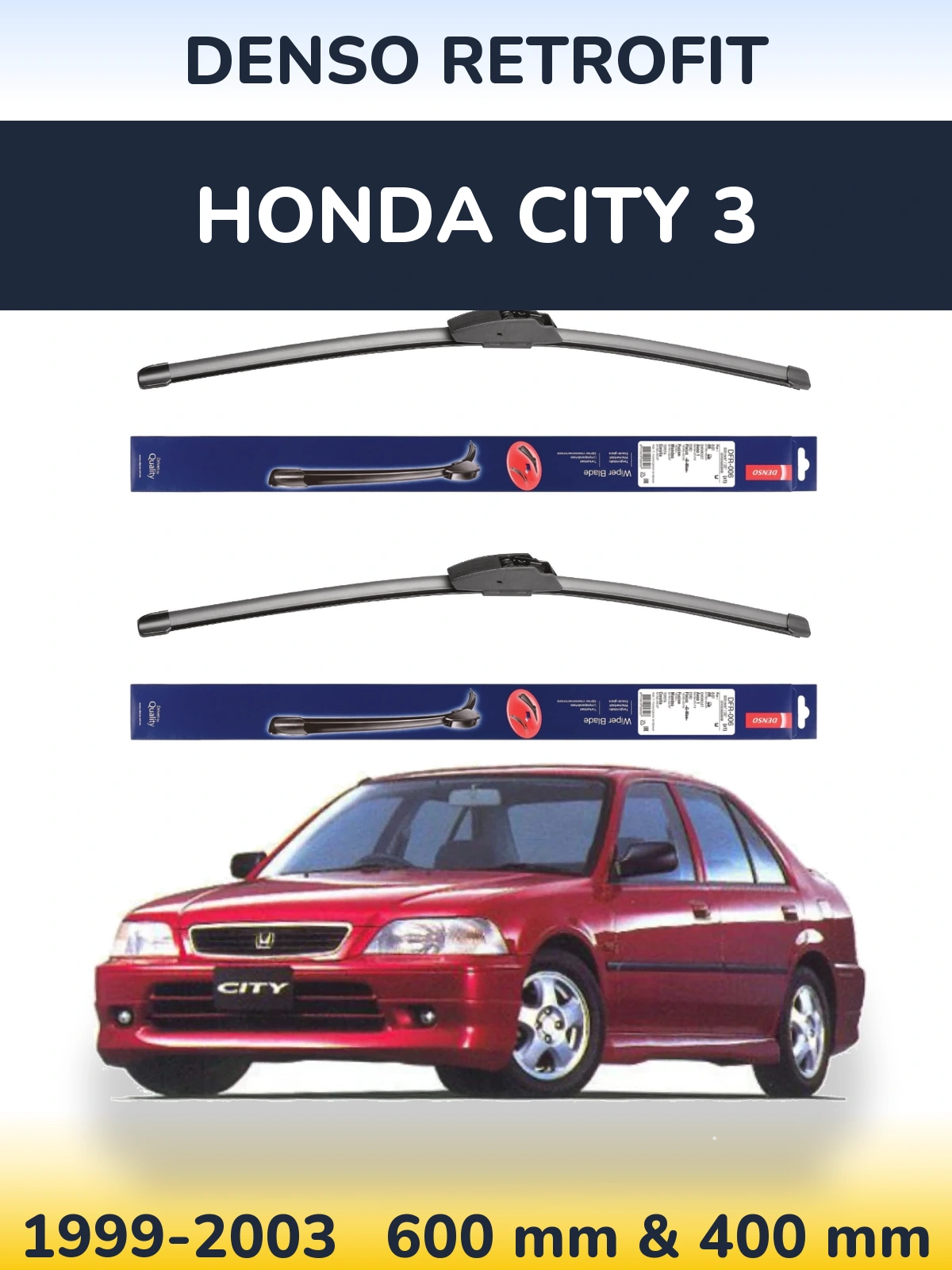 Ștergătoare Denso Retrofit pentru Honda City 3