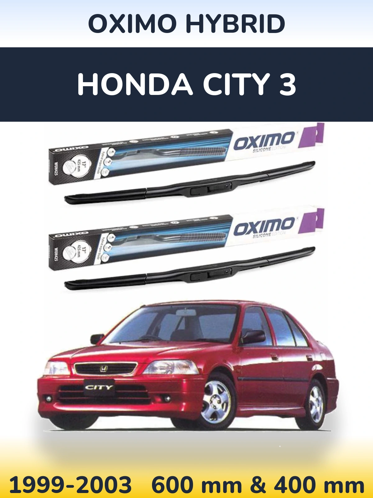 Ștergătoare Oximo Hybrid pentru Honda City 3