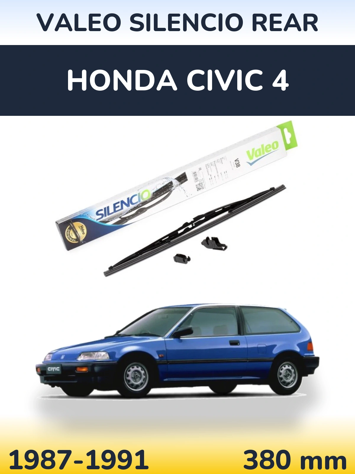 Ștergătoare Valeo Silencio Rear pentru Honda Civic 4