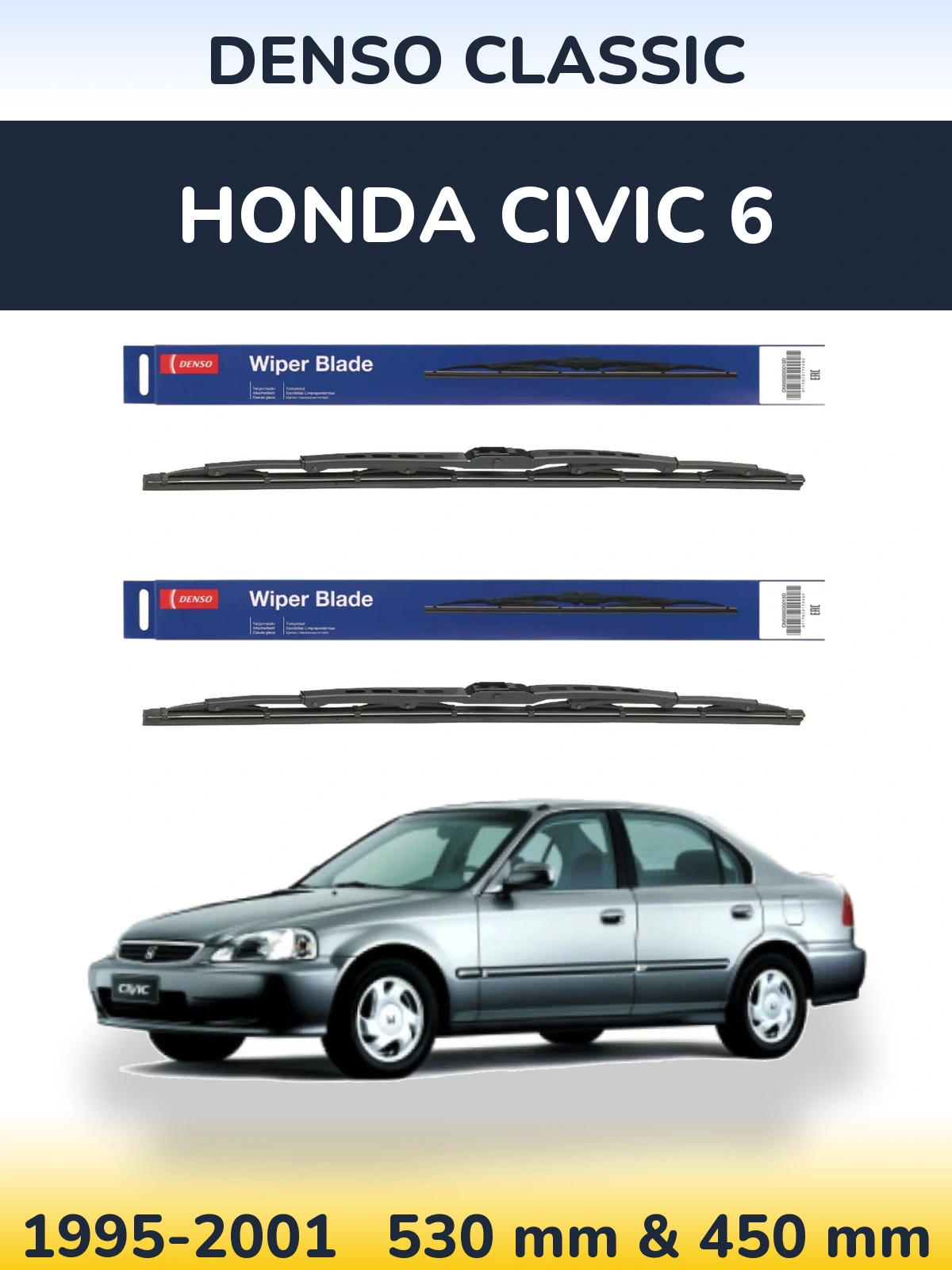 Ștergătoare Denso Classic pentru Honda Civic 6