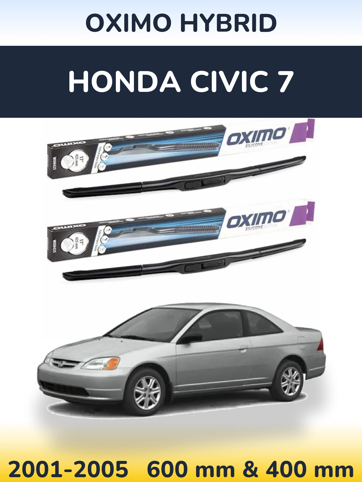 Ștergătoare Oximo Hybrid pentru Honda Civic 7