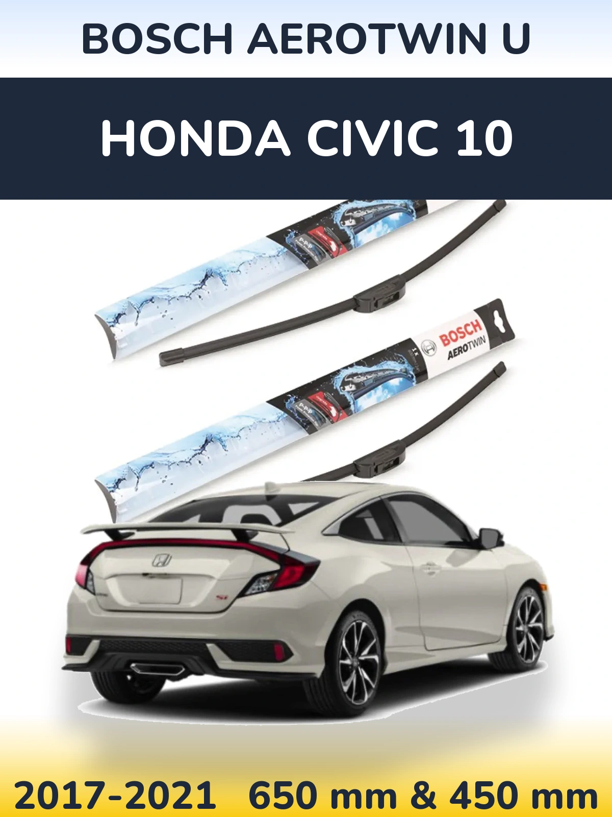 Ștergătoare BOSCH AeroTwin U pentru Honda Civic 10