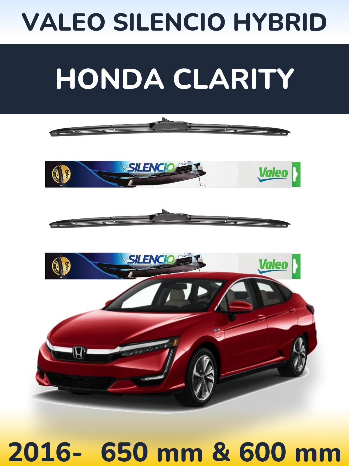 Ștergătoare Valeo Silencio Hybrid pentru Honda Clarity