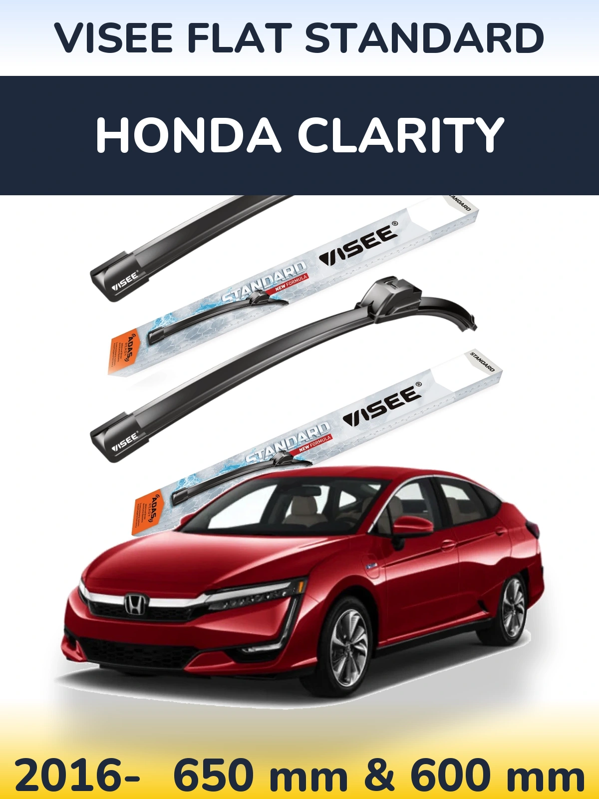 Ștergătoare VISEE FLAT STANDARD pentru Honda Clarity