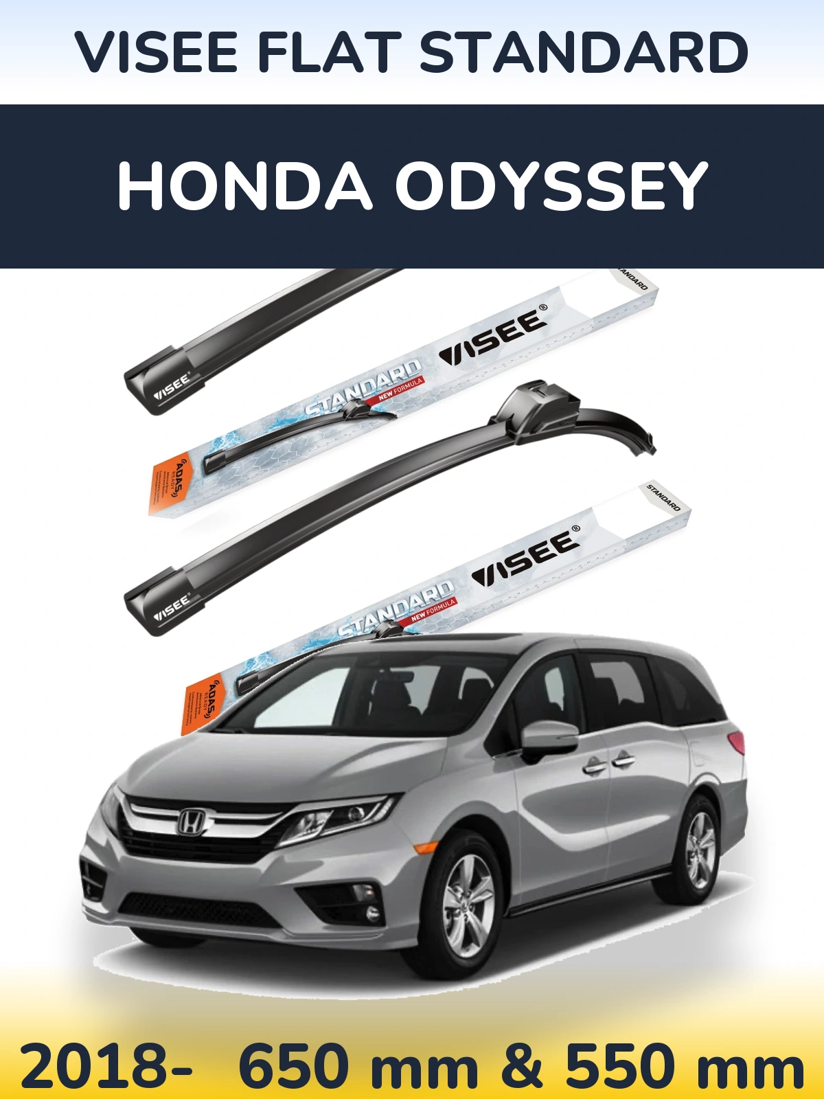 Ștergătoare VISEE FLAT STANDARD pentru Honda Odyssey