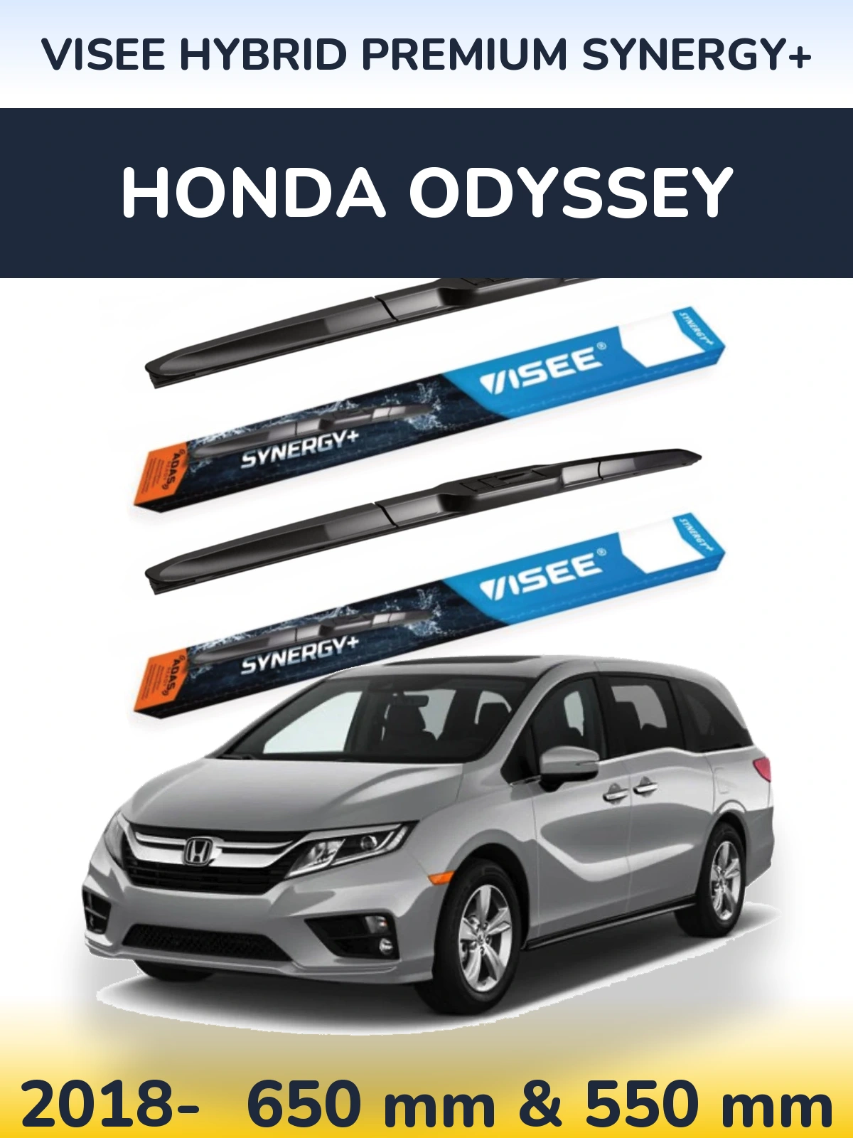 Ștergătoare VISEE HYBRID PREMIUM SYNERGY+ pentru Honda Odyssey