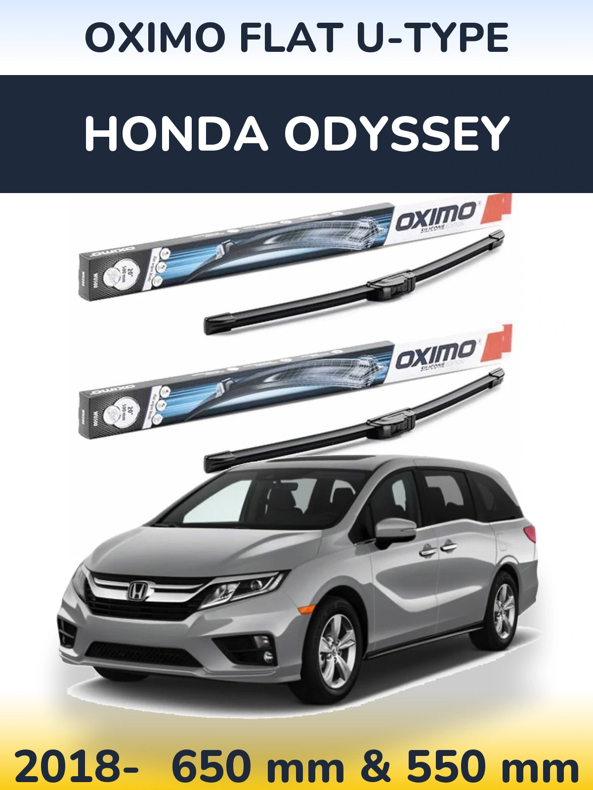 Ștergătoare Oximo Flat U-type pentru Honda Odyssey