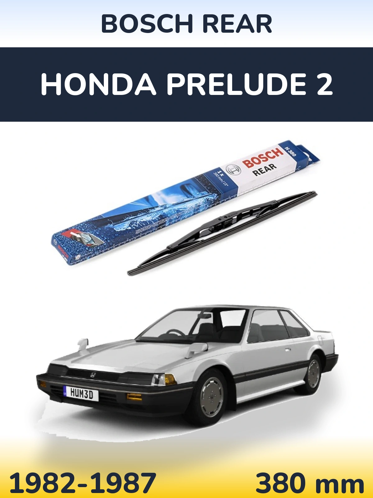 Ștergătoare BOSCH Rear pentru Honda Prelude 2