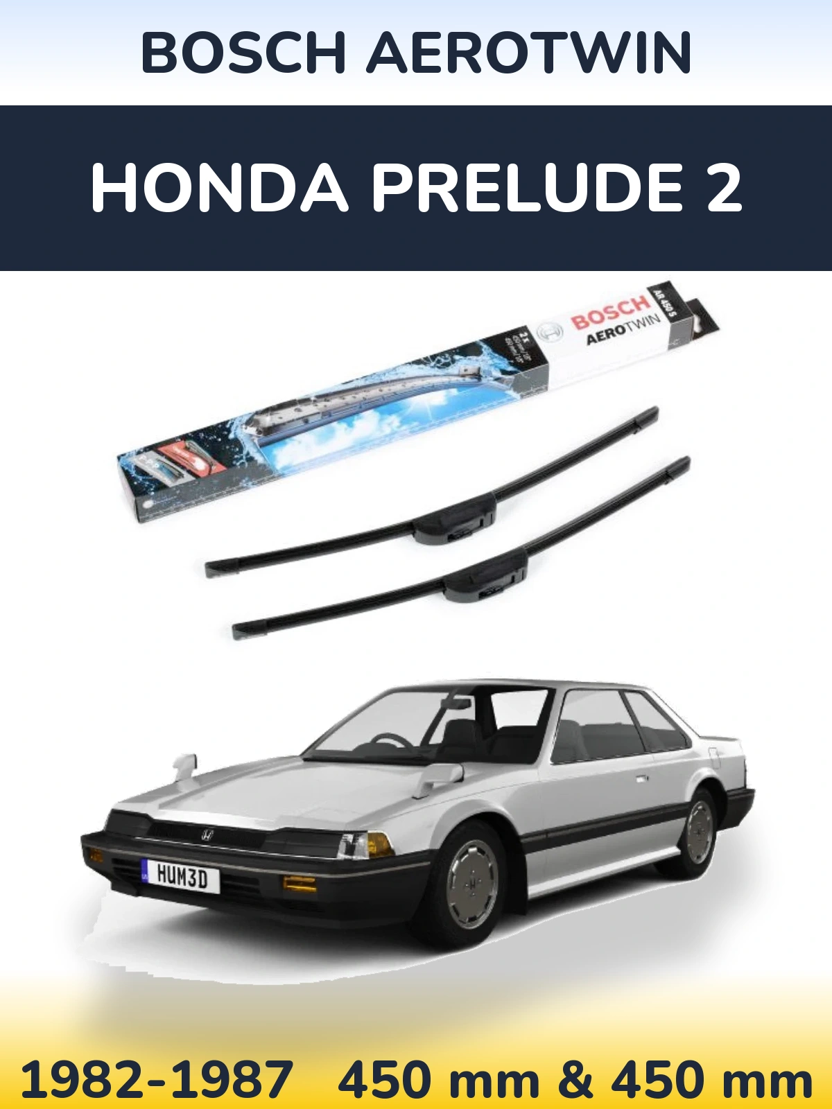 Ștergătoare BOSCH AeroTwin pentru Honda Prelude 2