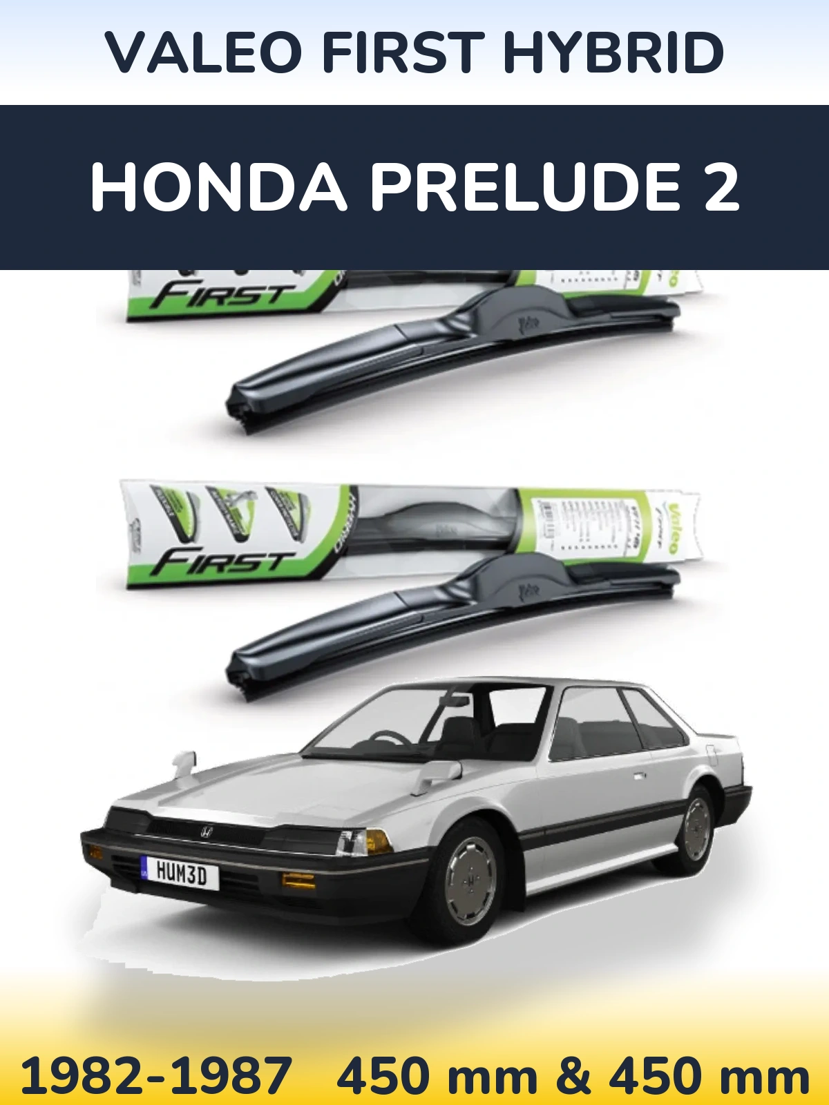 Ștergătoare Valeo First Hybrid pentru Honda Prelude 2