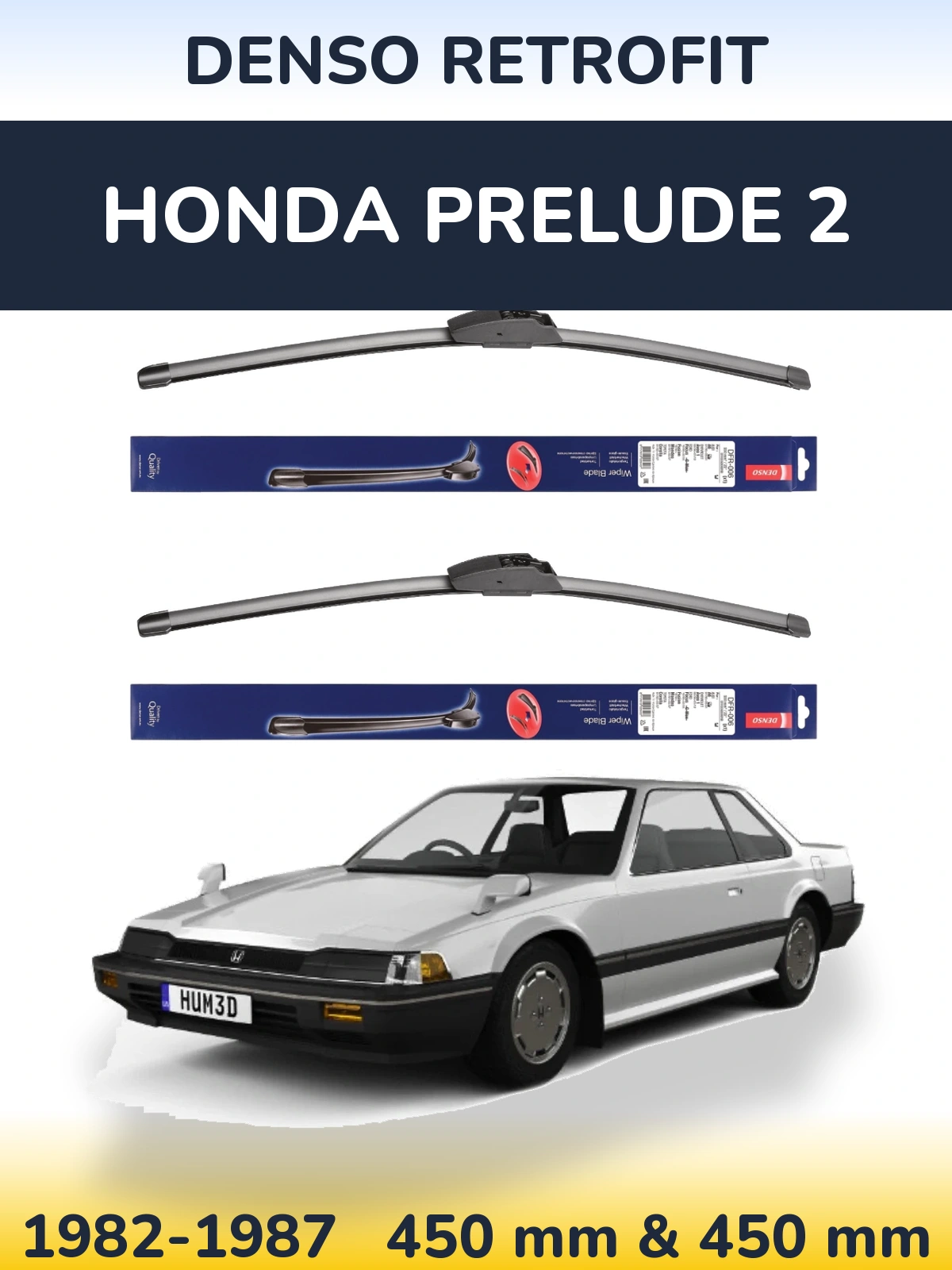 Ștergătoare Denso Retrofit pentru Honda Prelude 2