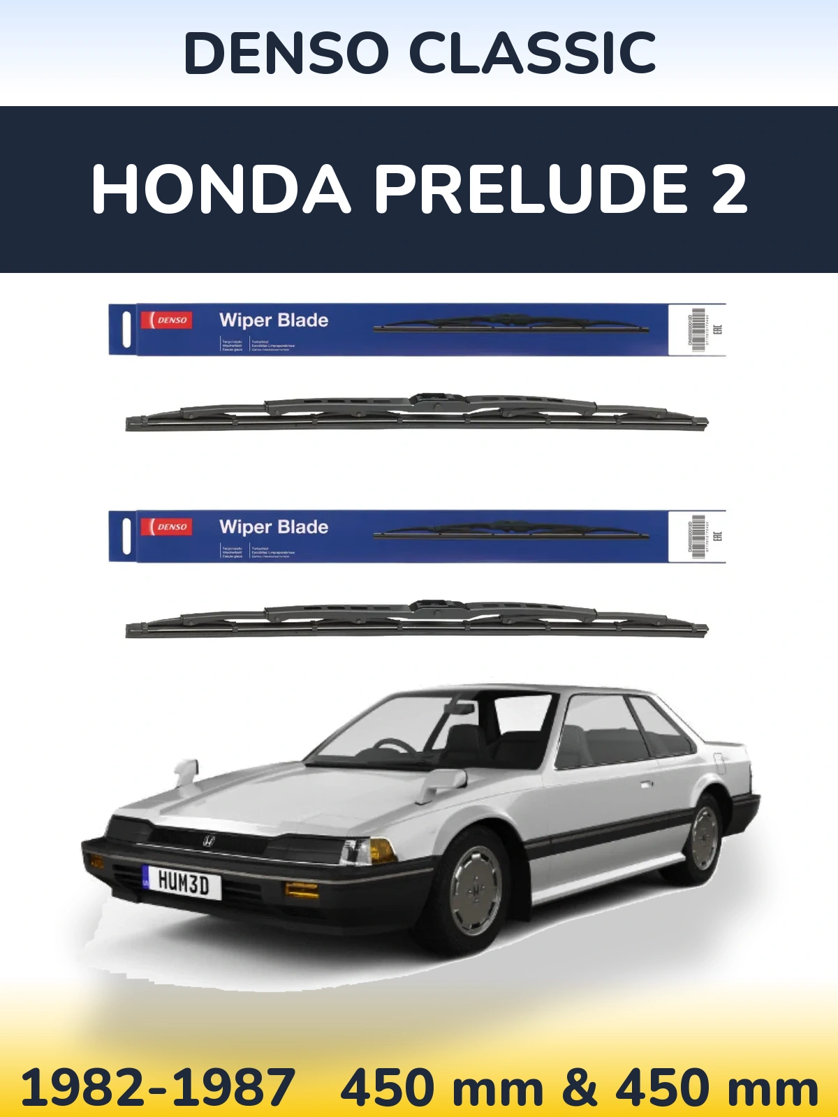 Ștergătoare Denso Classic pentru Honda Prelude 2