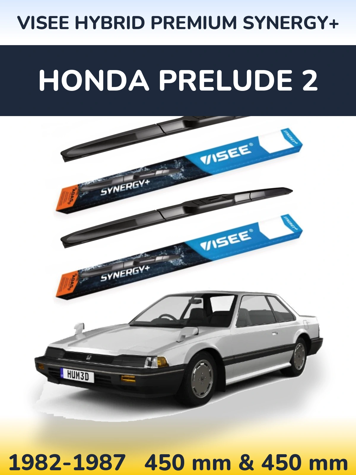 Ștergătoare VISEE HYBRID PREMIUM SYNERGY+ pentru Honda Prelude 2