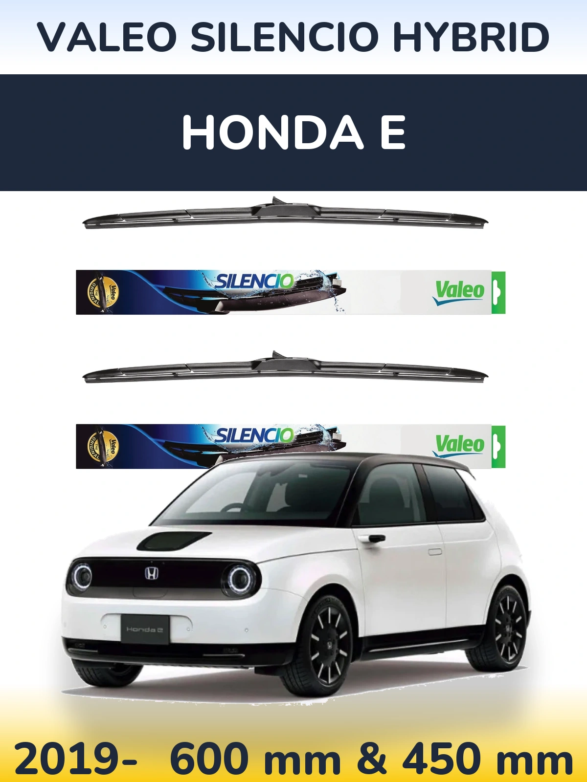 Ștergătoare Valeo Silencio Hybrid pentru Honda E