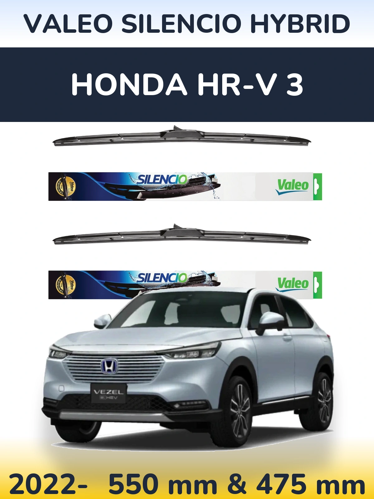 Ștergătoare Valeo Silencio Hybrid pentru Honda HR-V 3