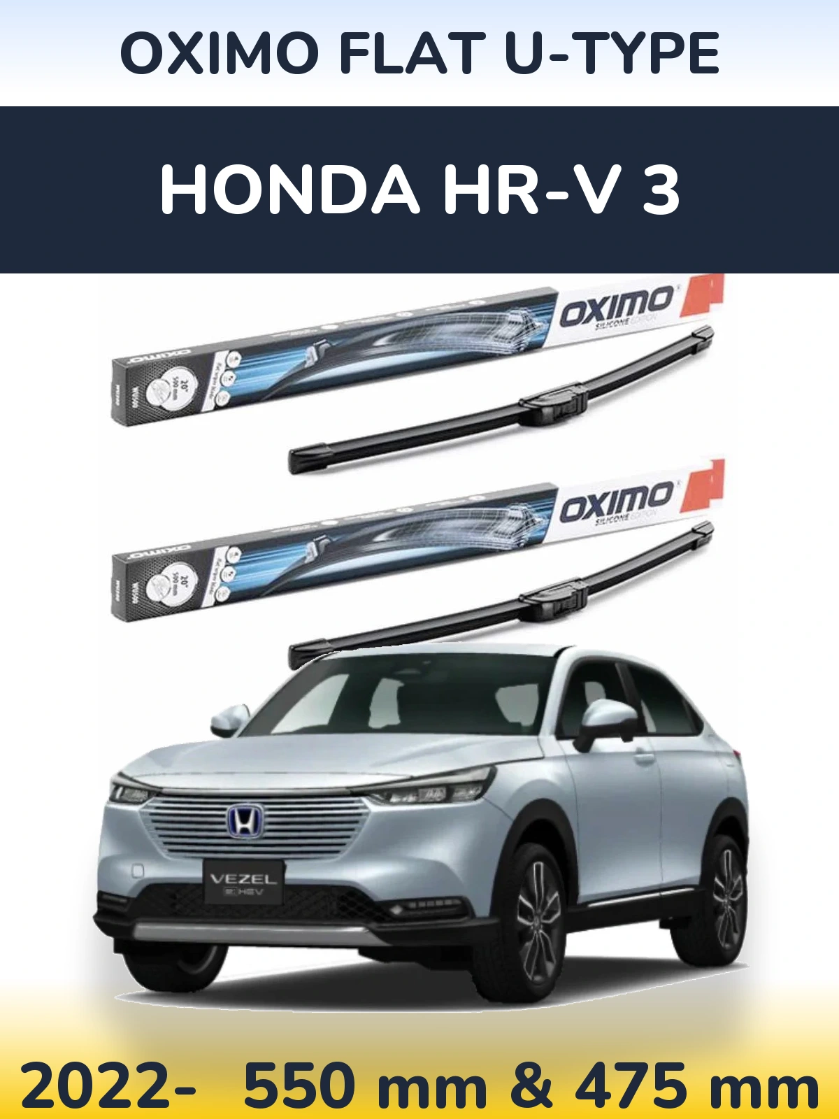 Ștergătoare Oximo Flat U-type pentru Honda HR-V 3
