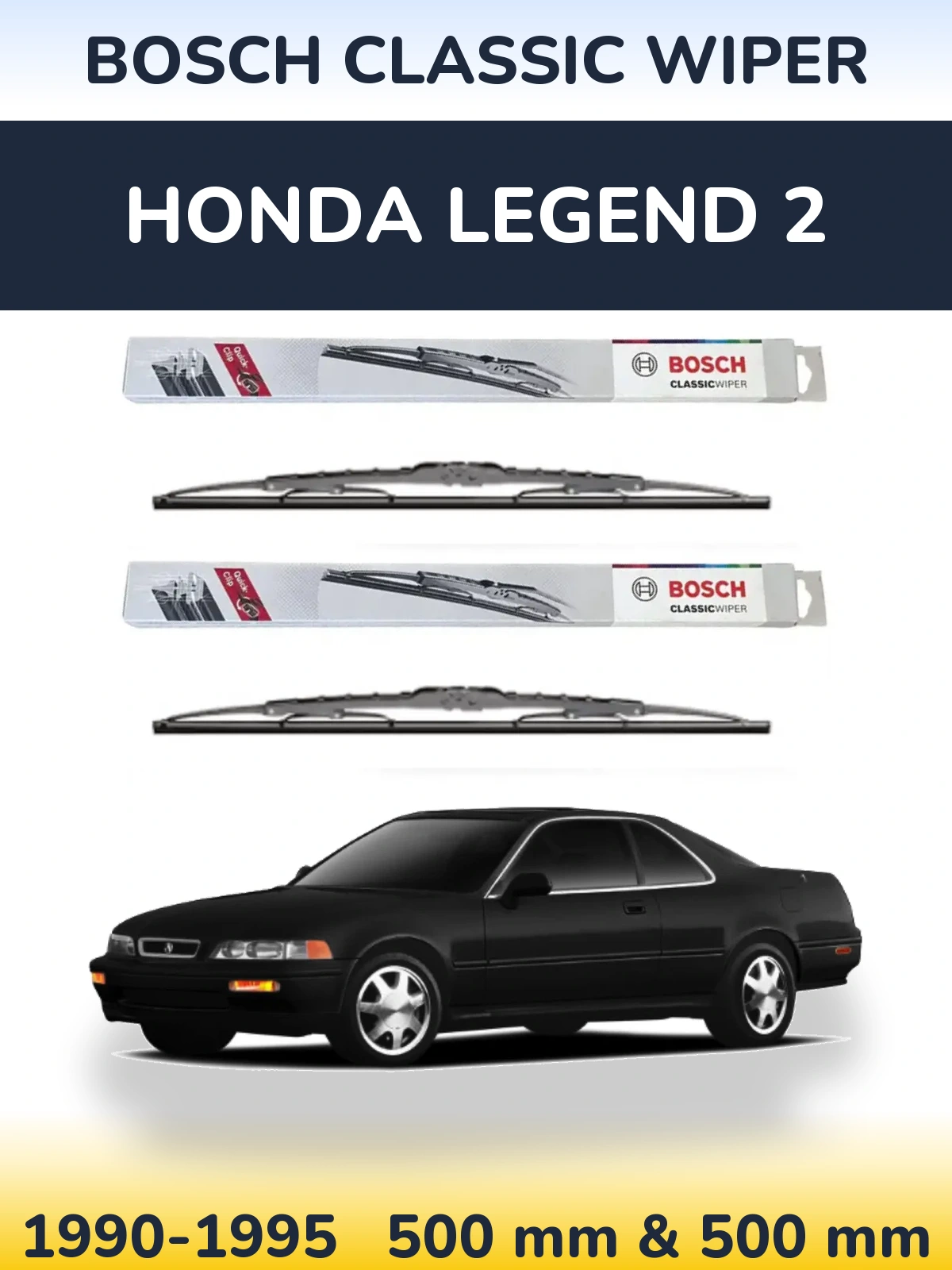 Ștergătoare BOSCH Classic Wiper pentru Honda Legend 2