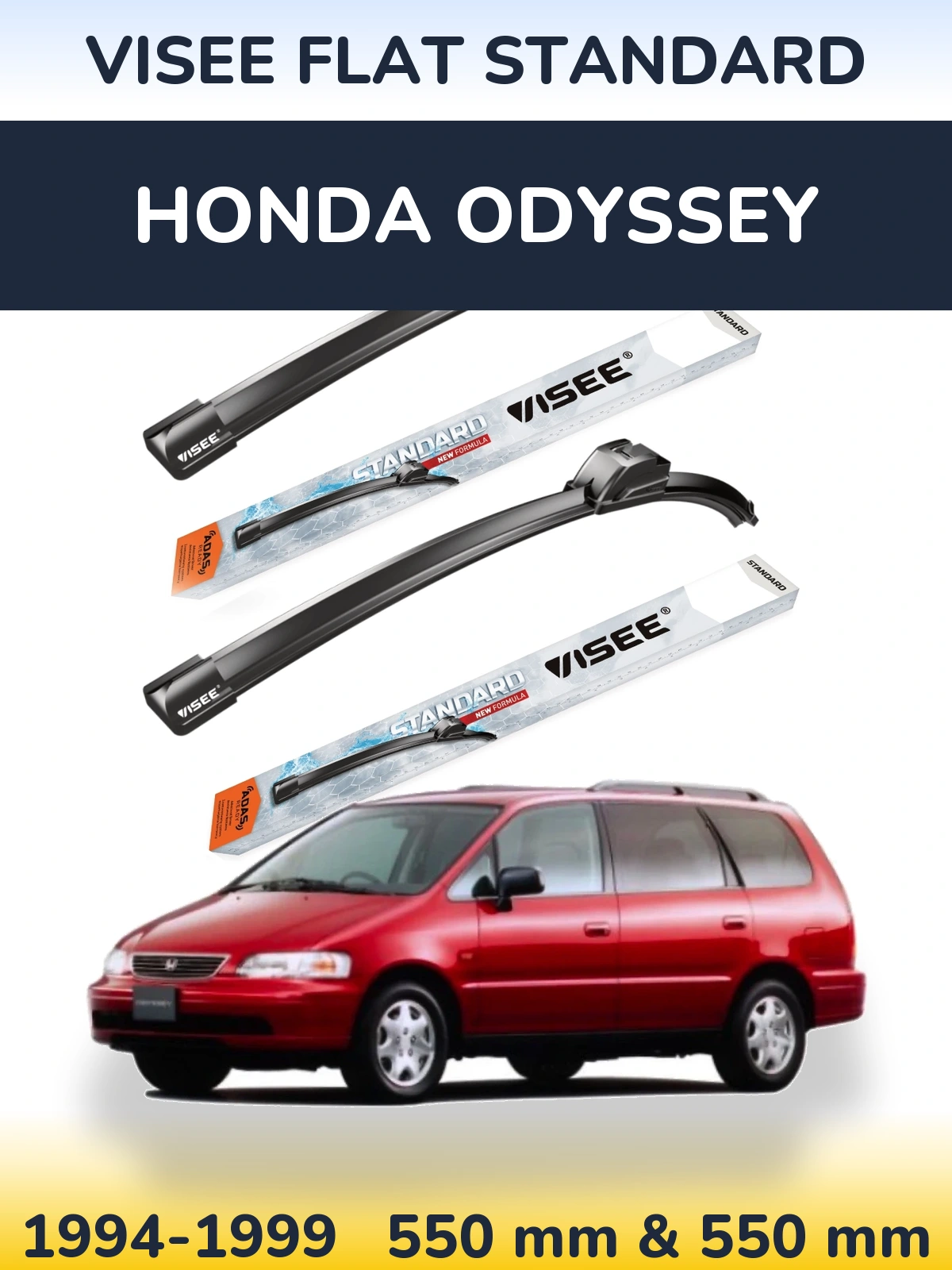 Ștergătoare VISEE FLAT STANDARD pentru Honda Odyssey