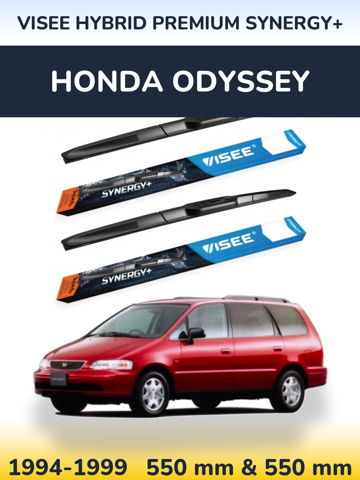 Ștergătoare VISEE HYBRID PREMIUM SYNERGY+ pentru Honda Odyssey