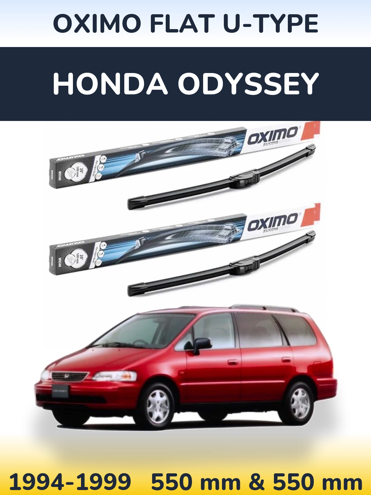 Ștergătoare Oximo Flat U-type pentru Honda Odyssey