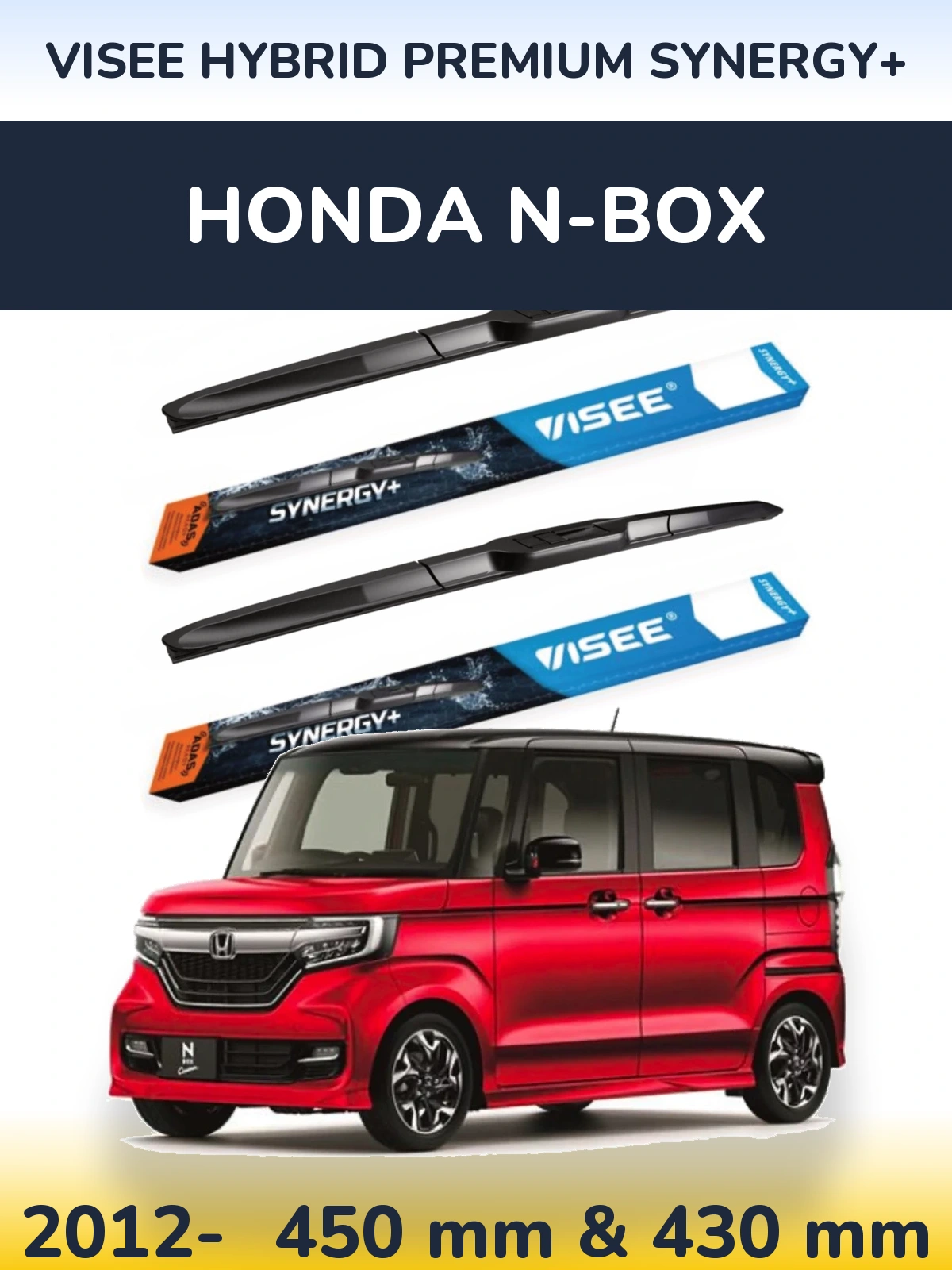 Ștergătoare VISEE HYBRID PREMIUM SYNERGY+ pentru Honda N-box