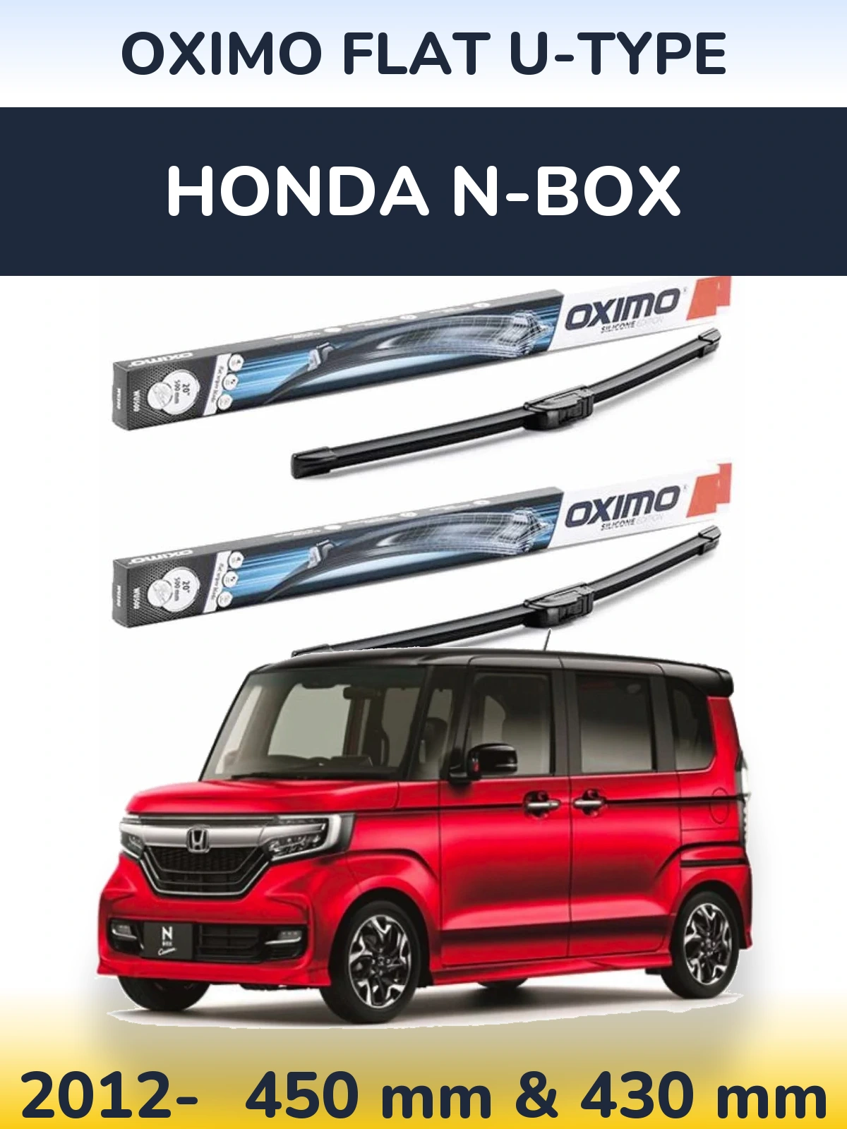 Ștergătoare Oximo Flat U-type pentru Honda N-box