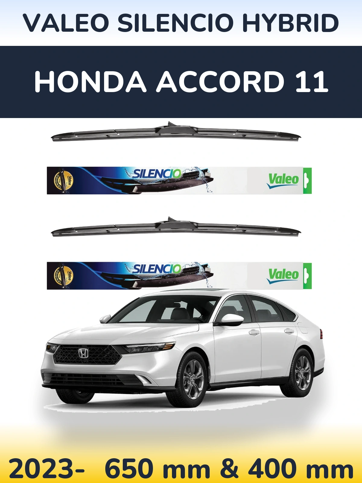 Ștergătoare Valeo Silencio Hybrid pentru Honda Accord 11