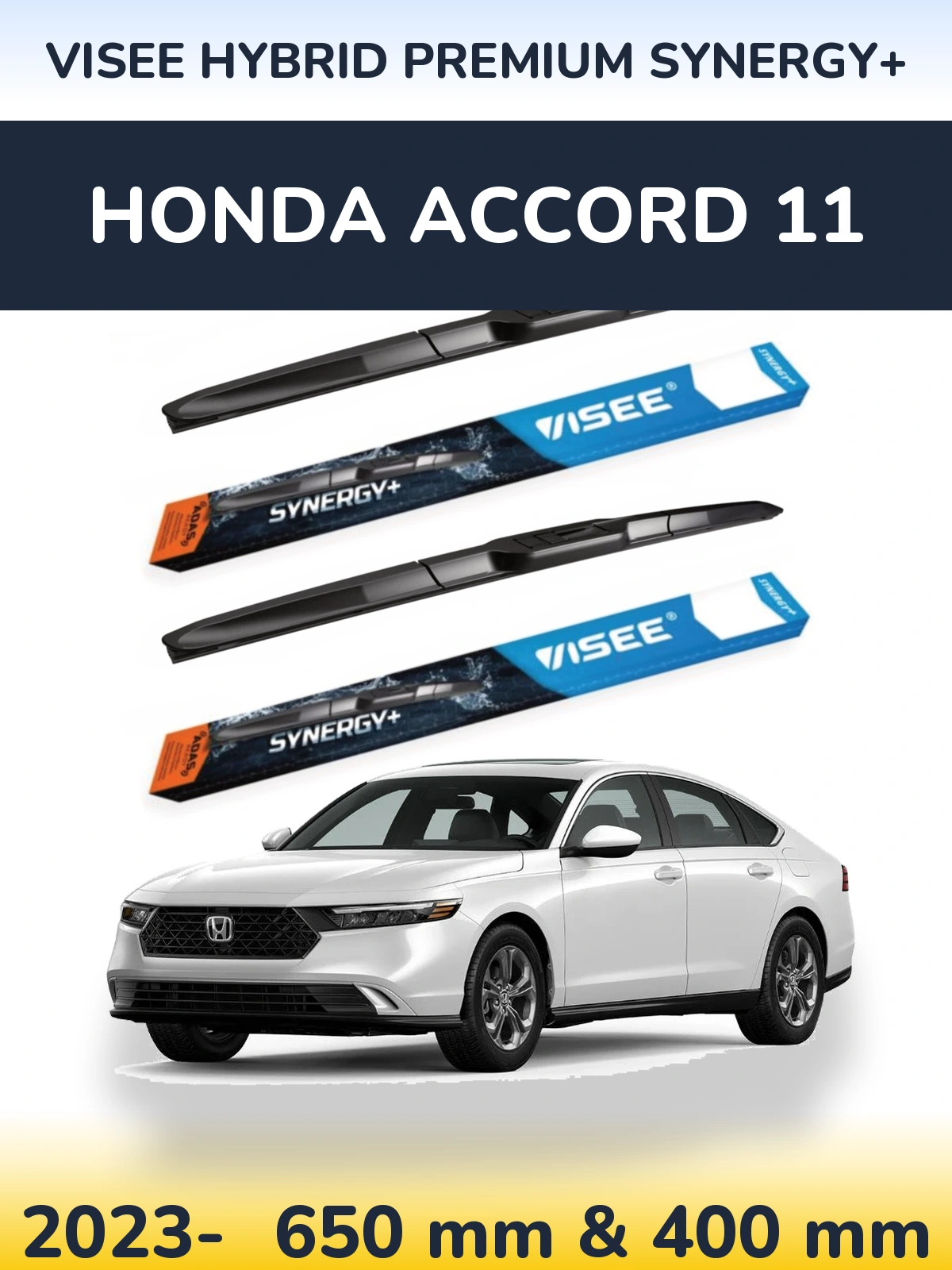 Ștergătoare VISEE HYBRID PREMIUM SYNERGY+ pentru Honda Accord 11