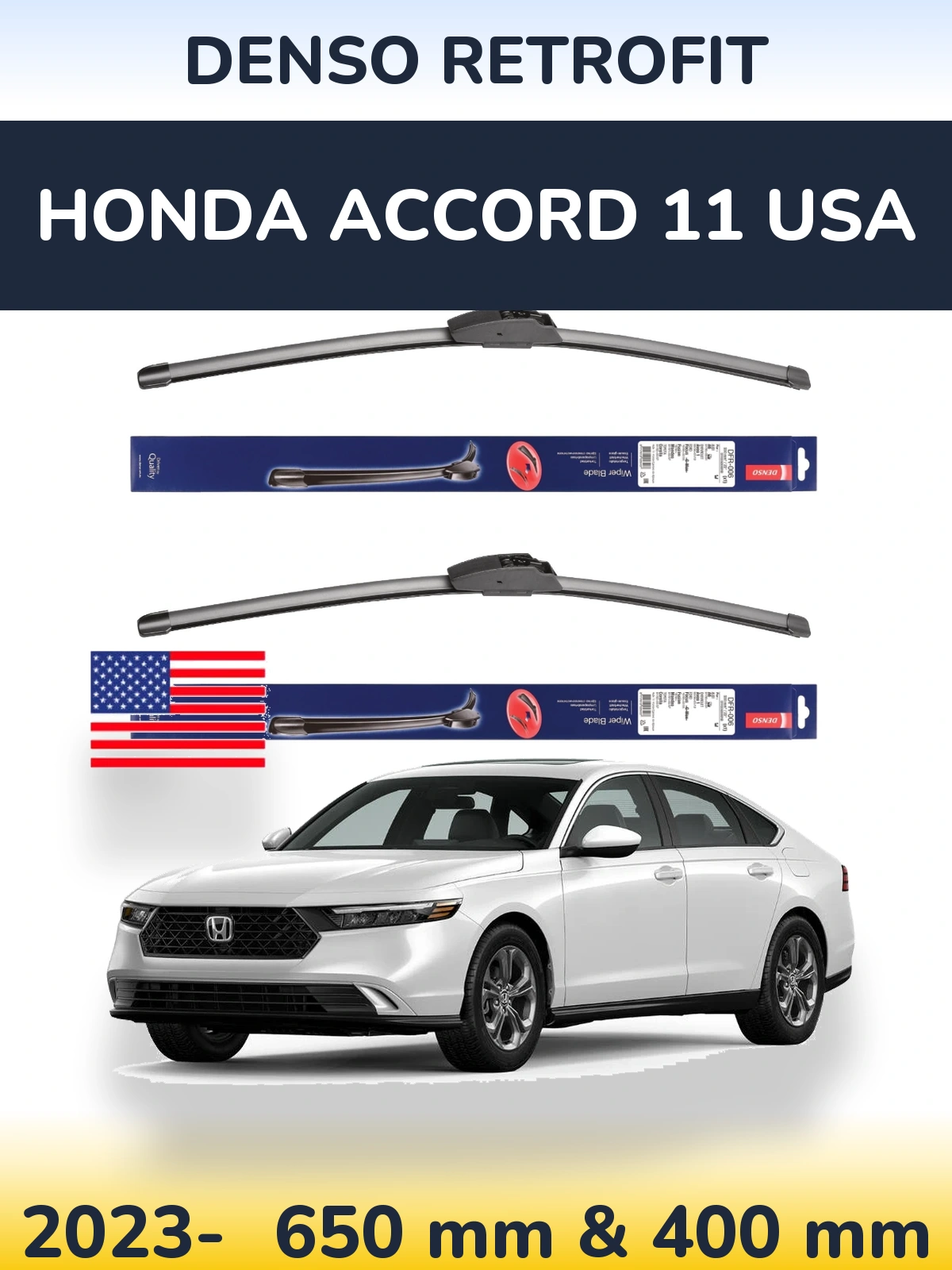 Ștergătoare Denso Retrofit pentru Honda Accord 11 USA