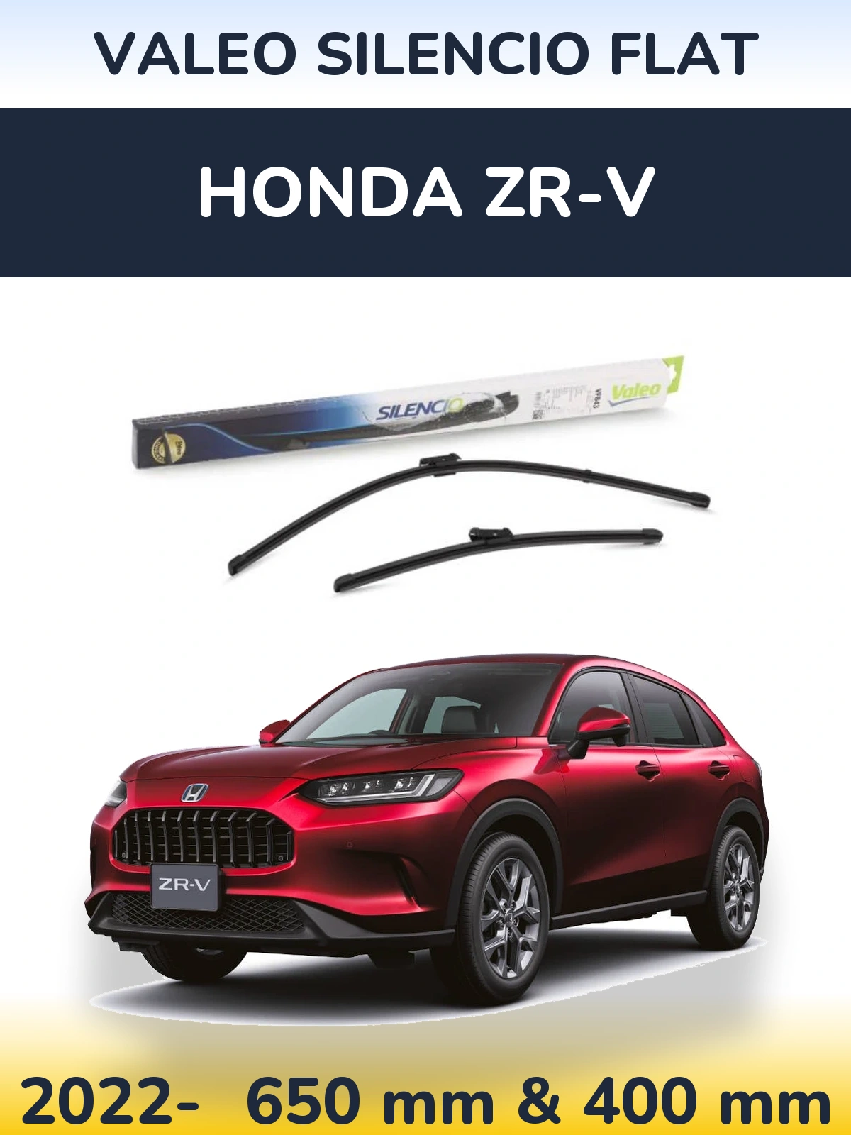 Ștergătoare Valeo Silencio Flat pentru Honda ZR-V