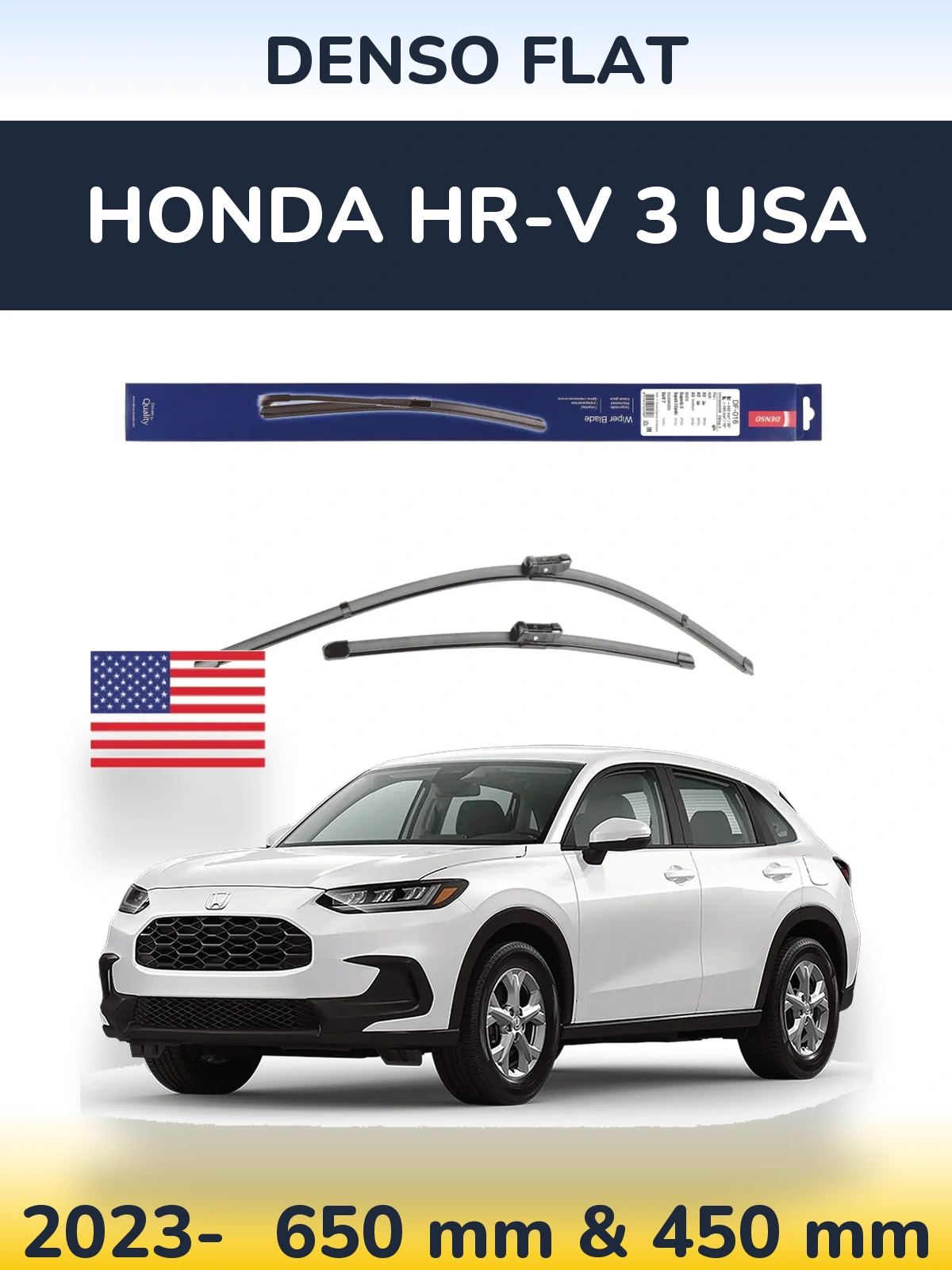Ștergătoare Denso Flat pentru Honda HR-V 3 USA
