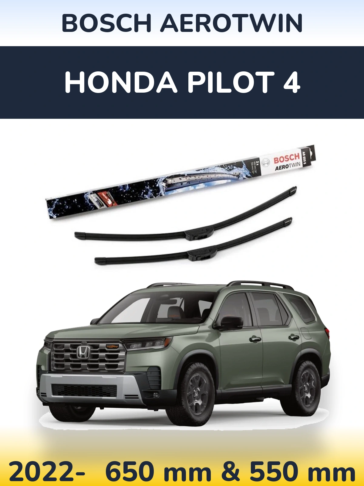 Ștergătoare BOSCH AeroTwin pentru Honda Pilot 4