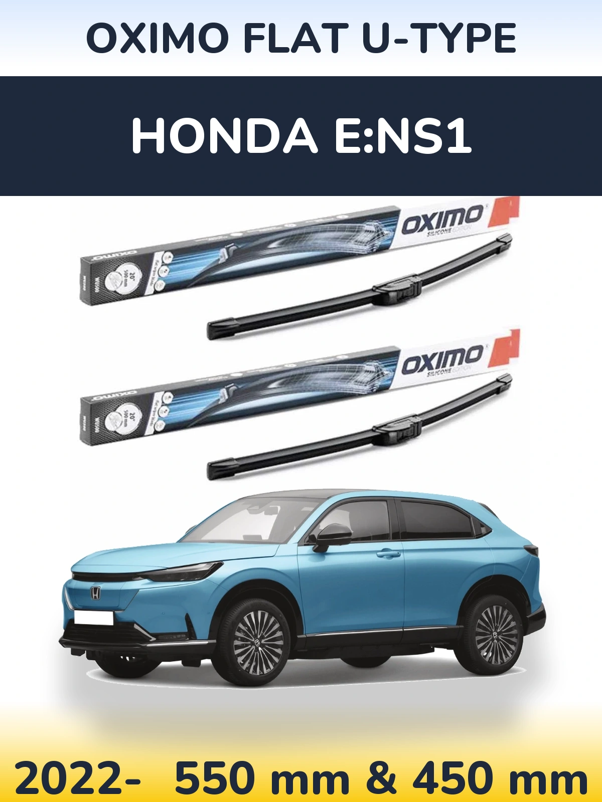 Ștergătoare Oximo Flat U-type pentru Honda e:NS1