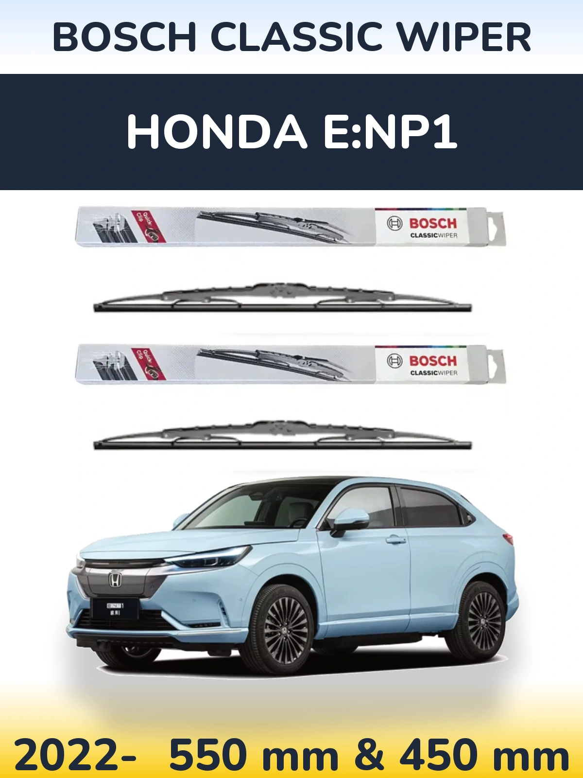 Ștergătoare BOSCH Classic Wiper pentru Honda e:NP1