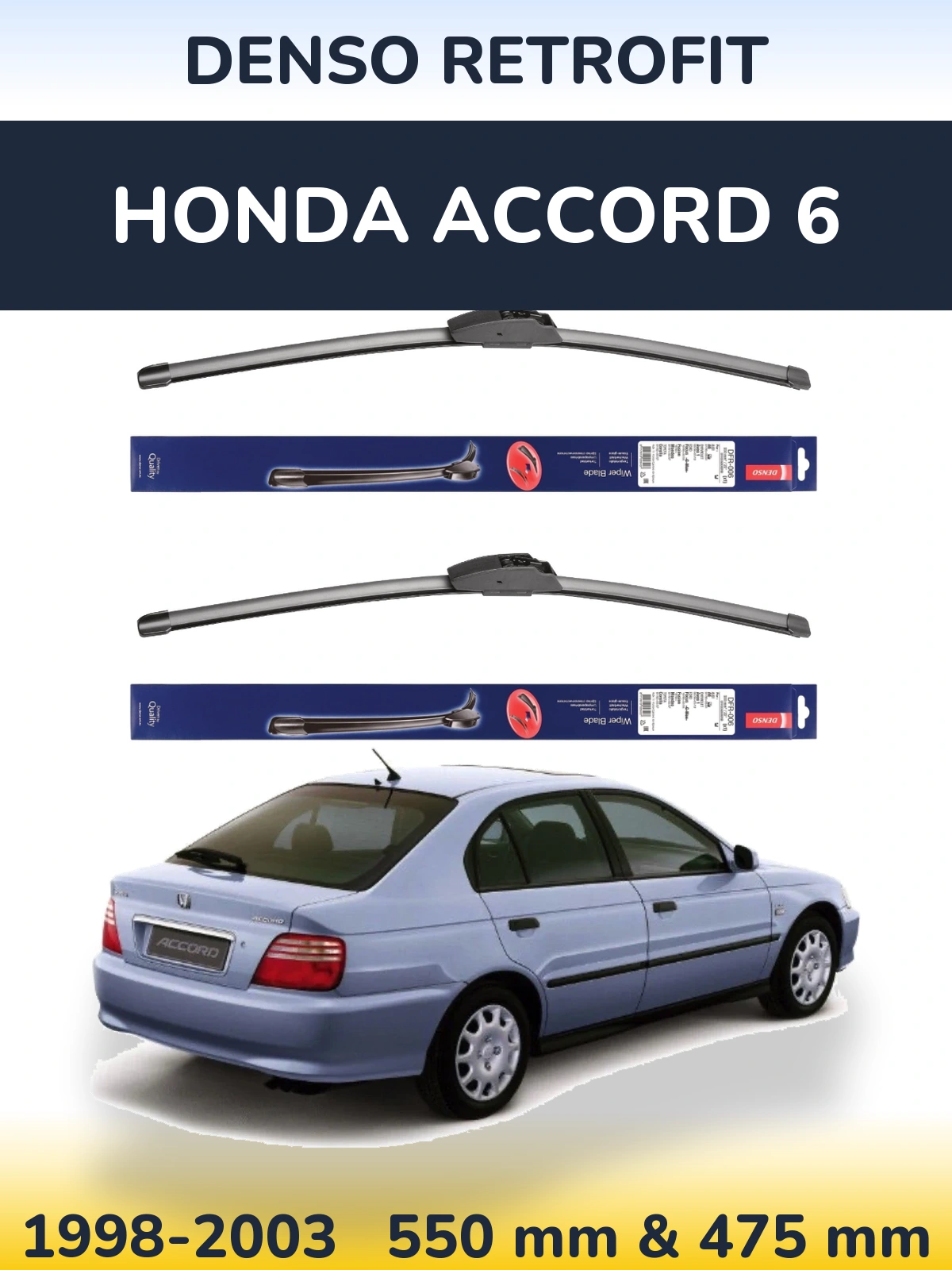 Ștergătoare Denso Retrofit pentru Honda Accord 6