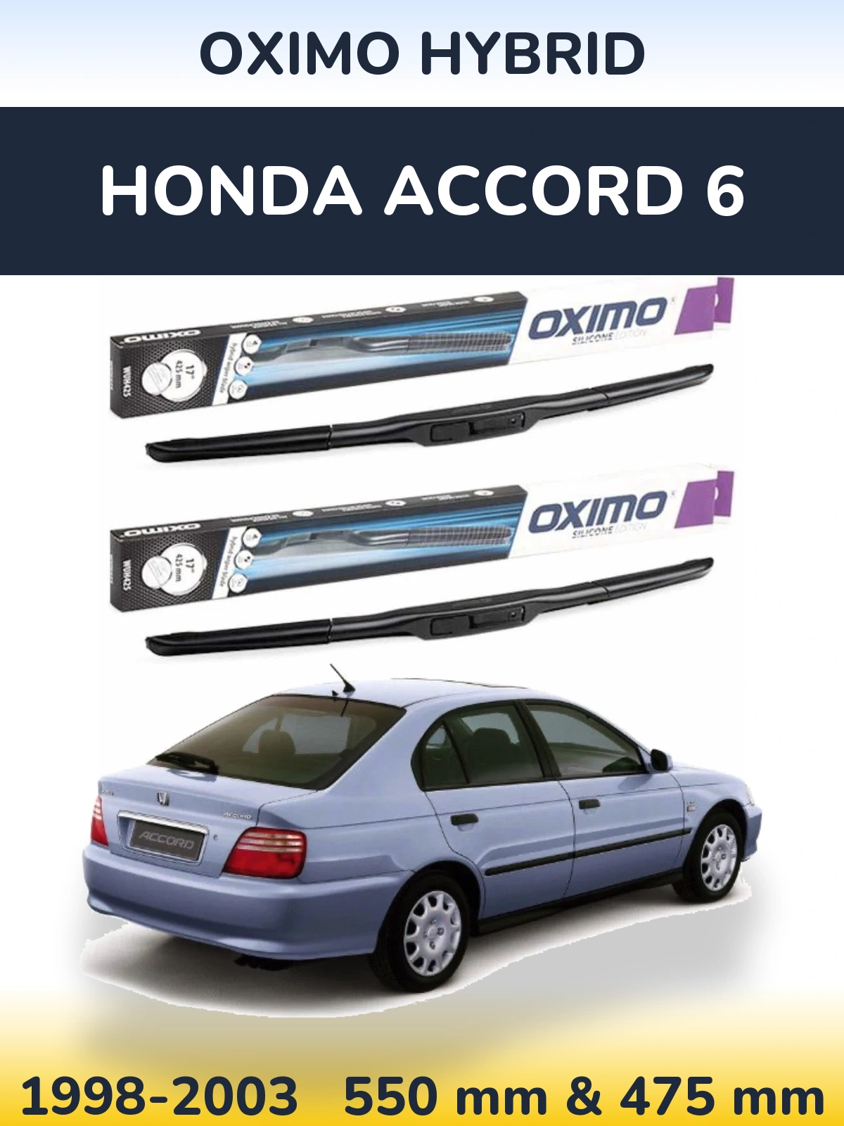 Ștergătoare Oximo Hybrid pentru Honda Accord 6