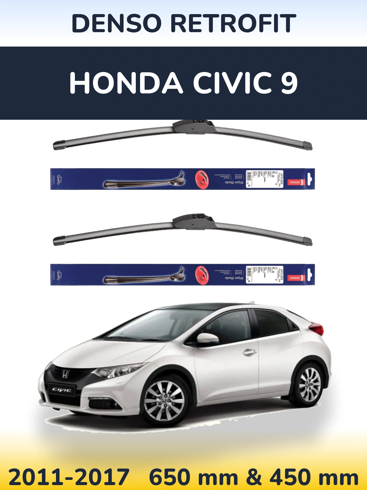Ștergătoare Denso Retrofit pentru Honda Civic 9
