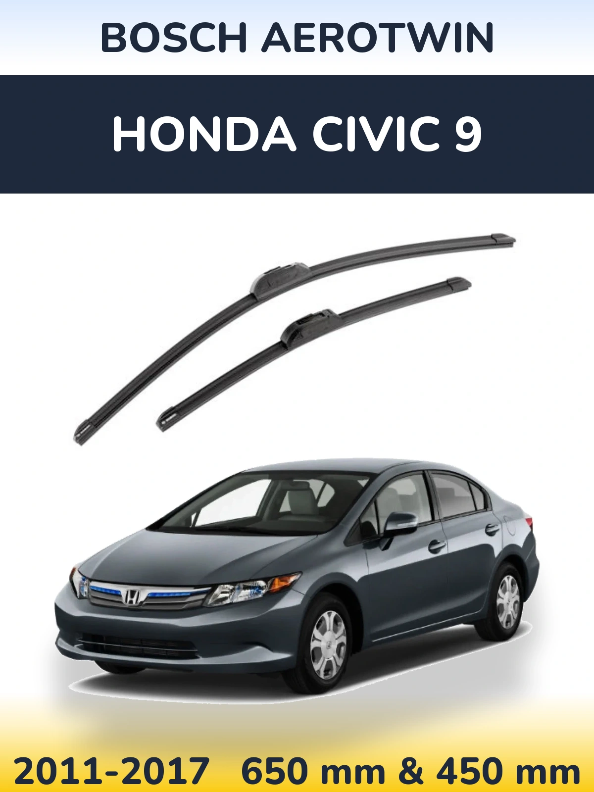 Ștergătoare BOSCH AeroTwin pentru Honda Civic 9