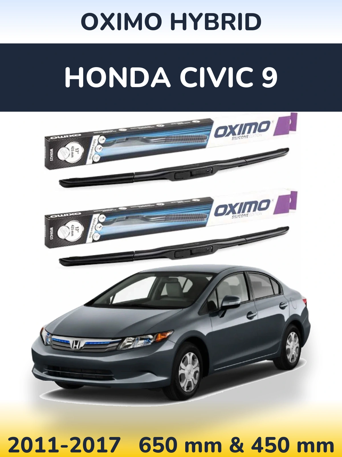 Ștergătoare Oximo Hybrid pentru Honda Civic 9